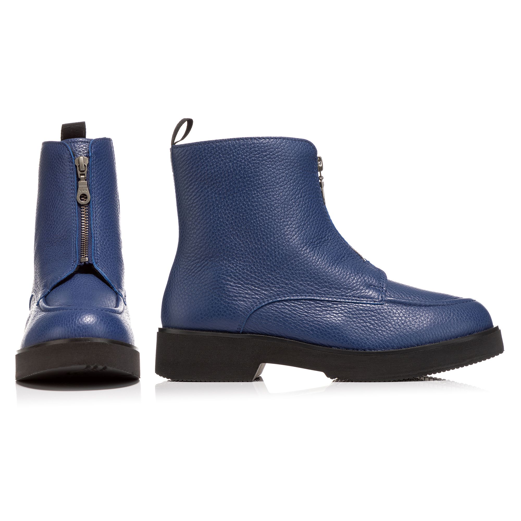 VITAFORM Damen-Stiefelette Hirschleder Reißverschluss mittig Sohle Zoe