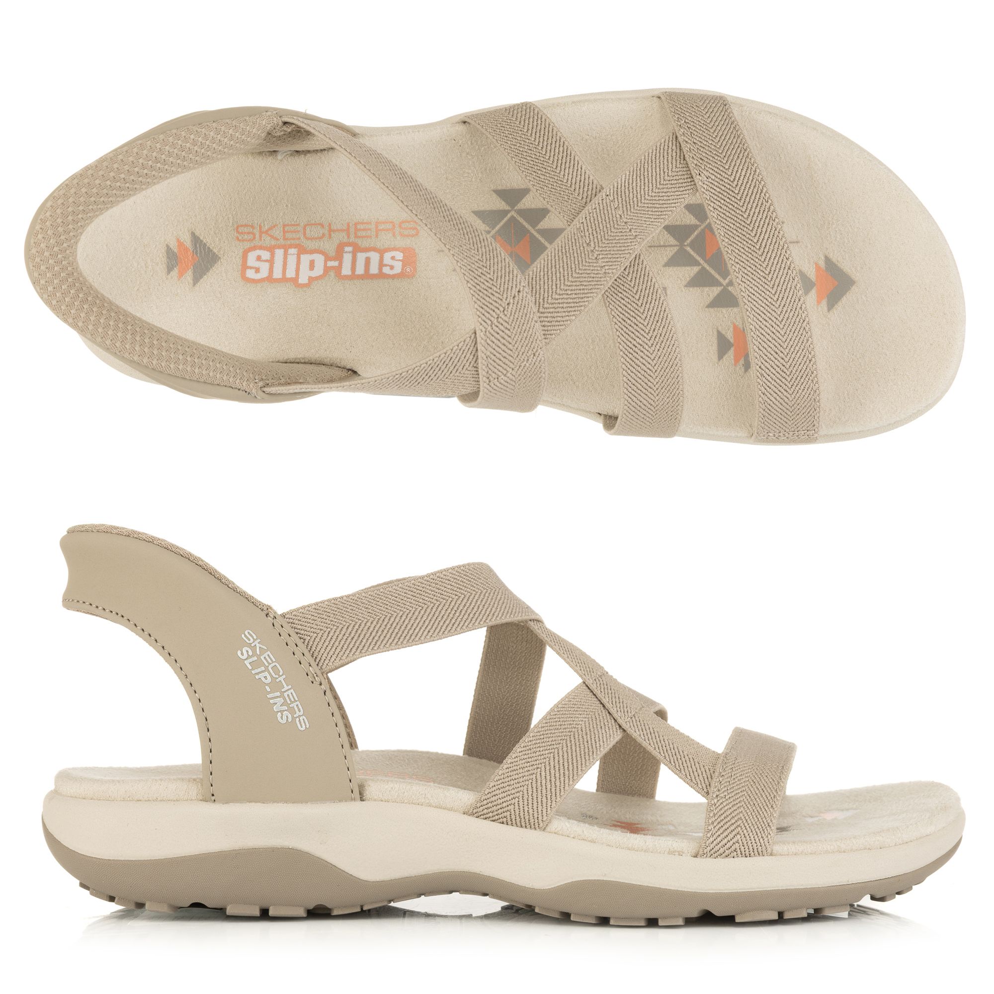 SKECHERS Damen-Sandale Reggae Slim Stretch Hands Free Slip-ins®