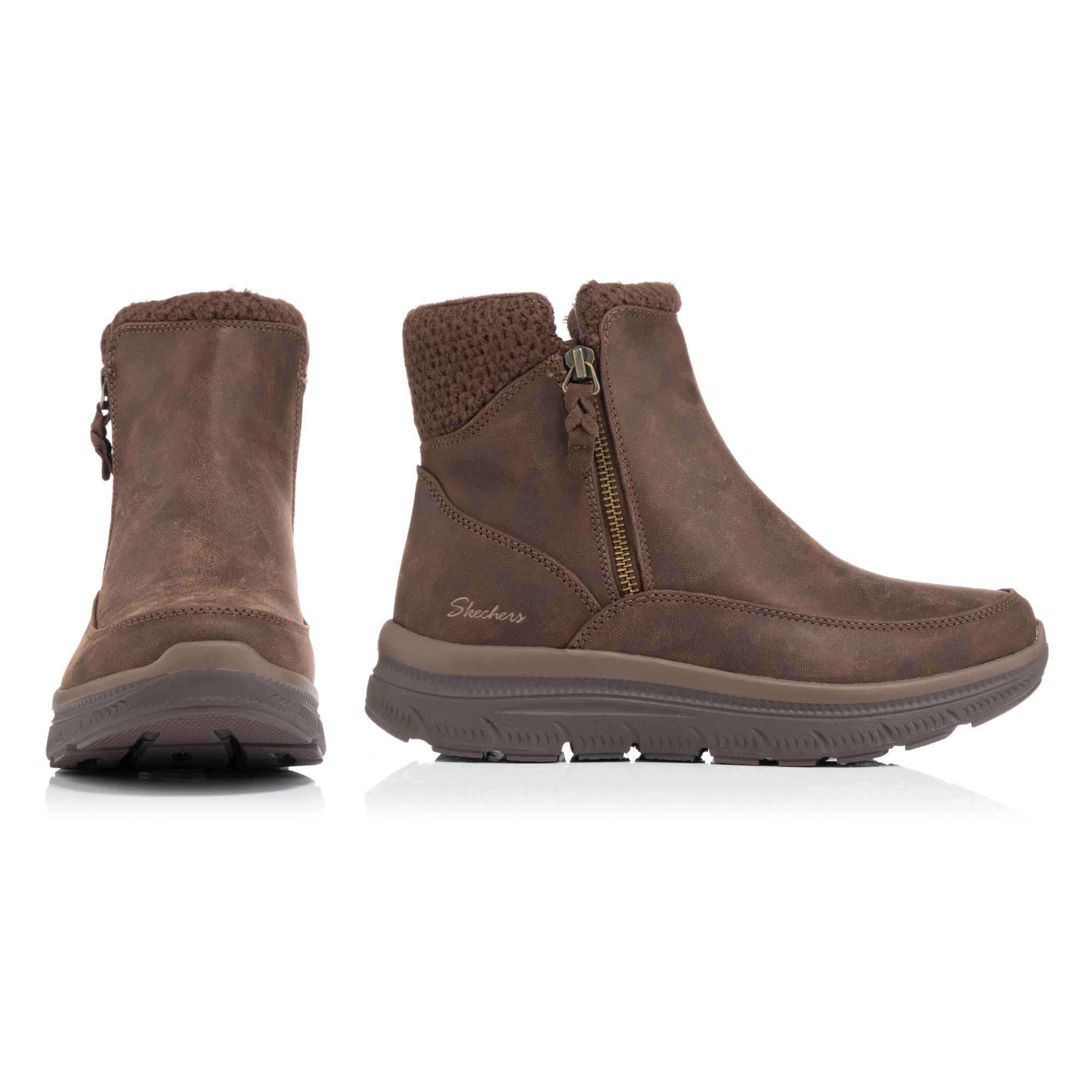 SKECHERS Damen-Stiefel Summits Plus Boot Materialmix Memory Foam