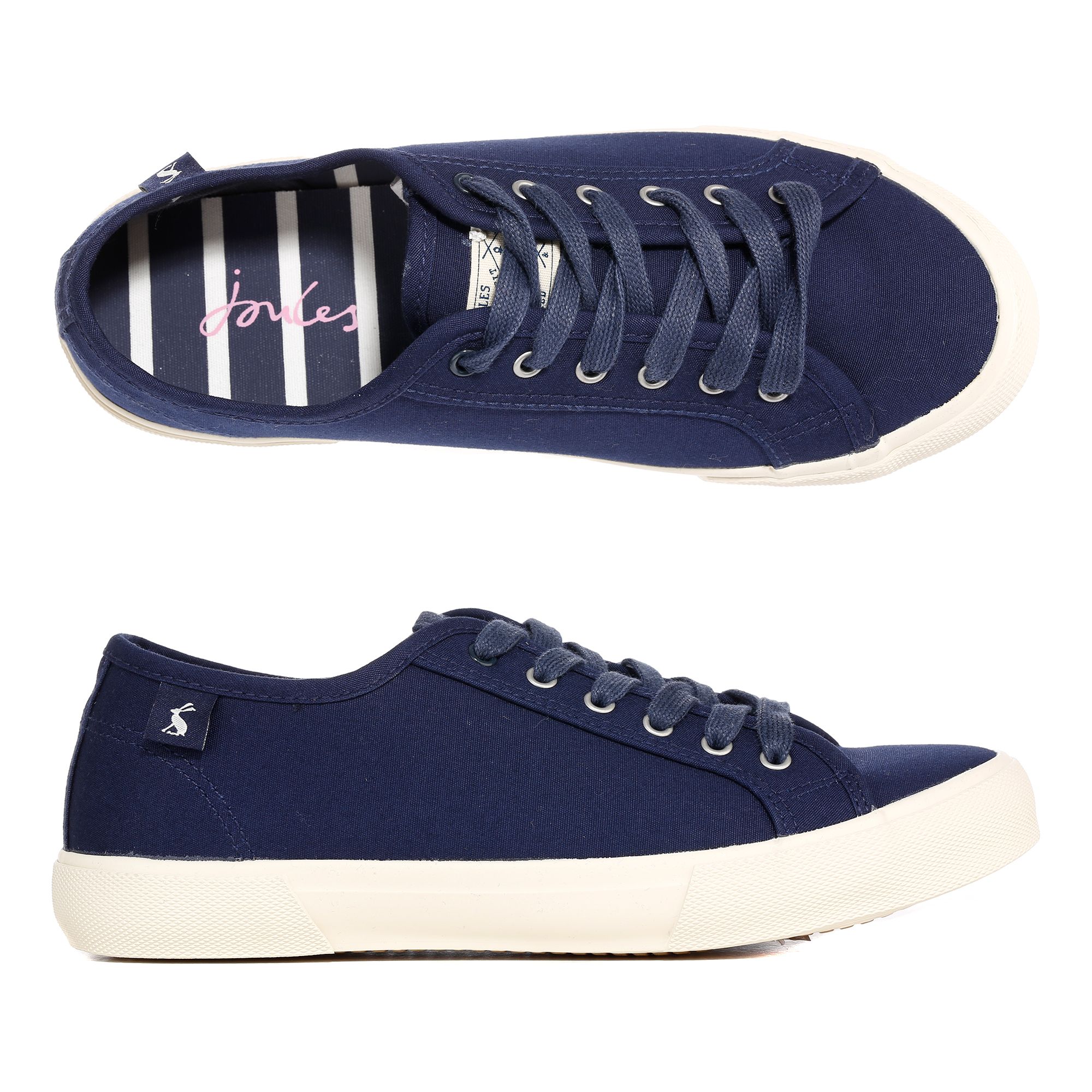 joules canvas trainers