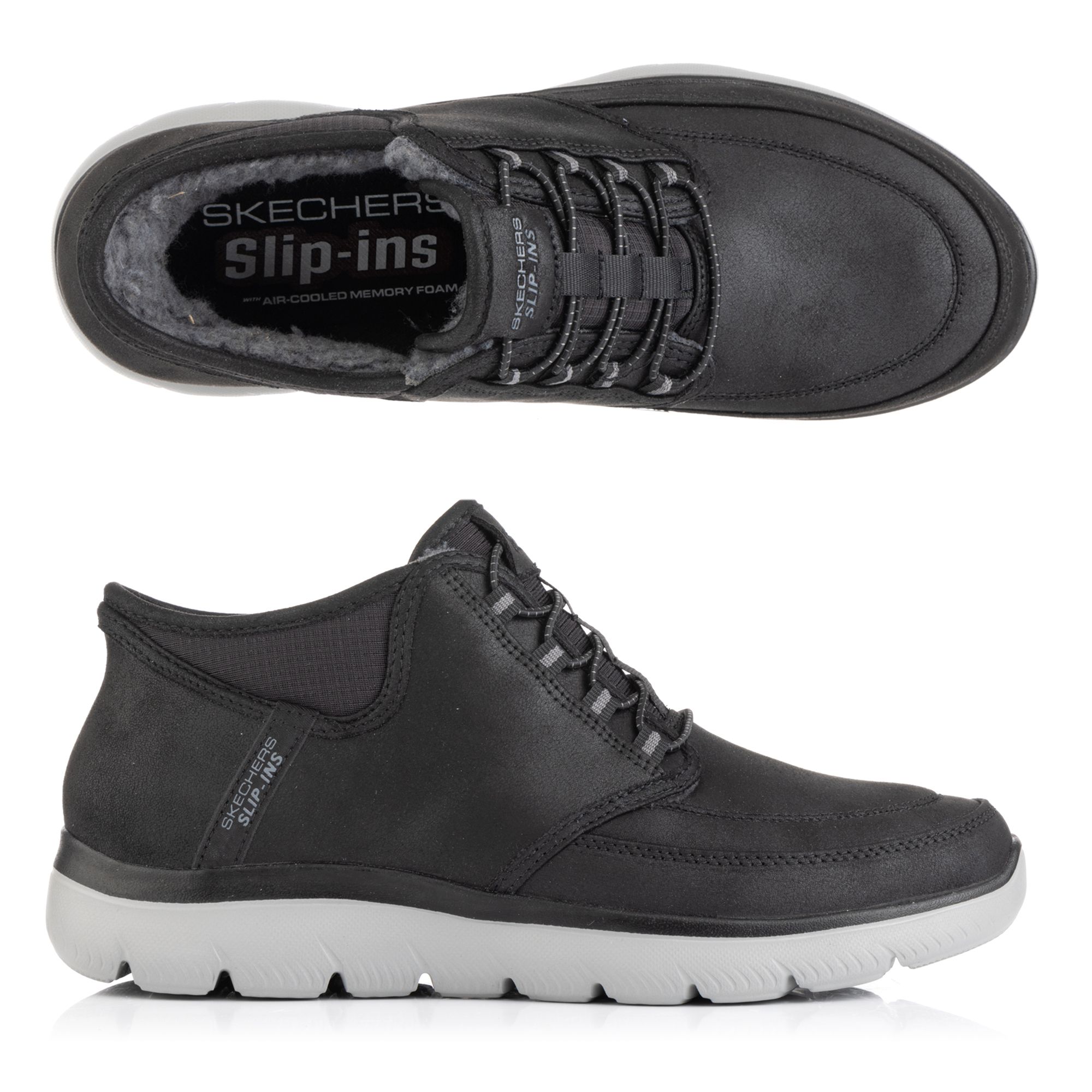 SKECHERS Herren-Stiefelette Summits-Siegul Materialmix Hands Free Slip-Ins®