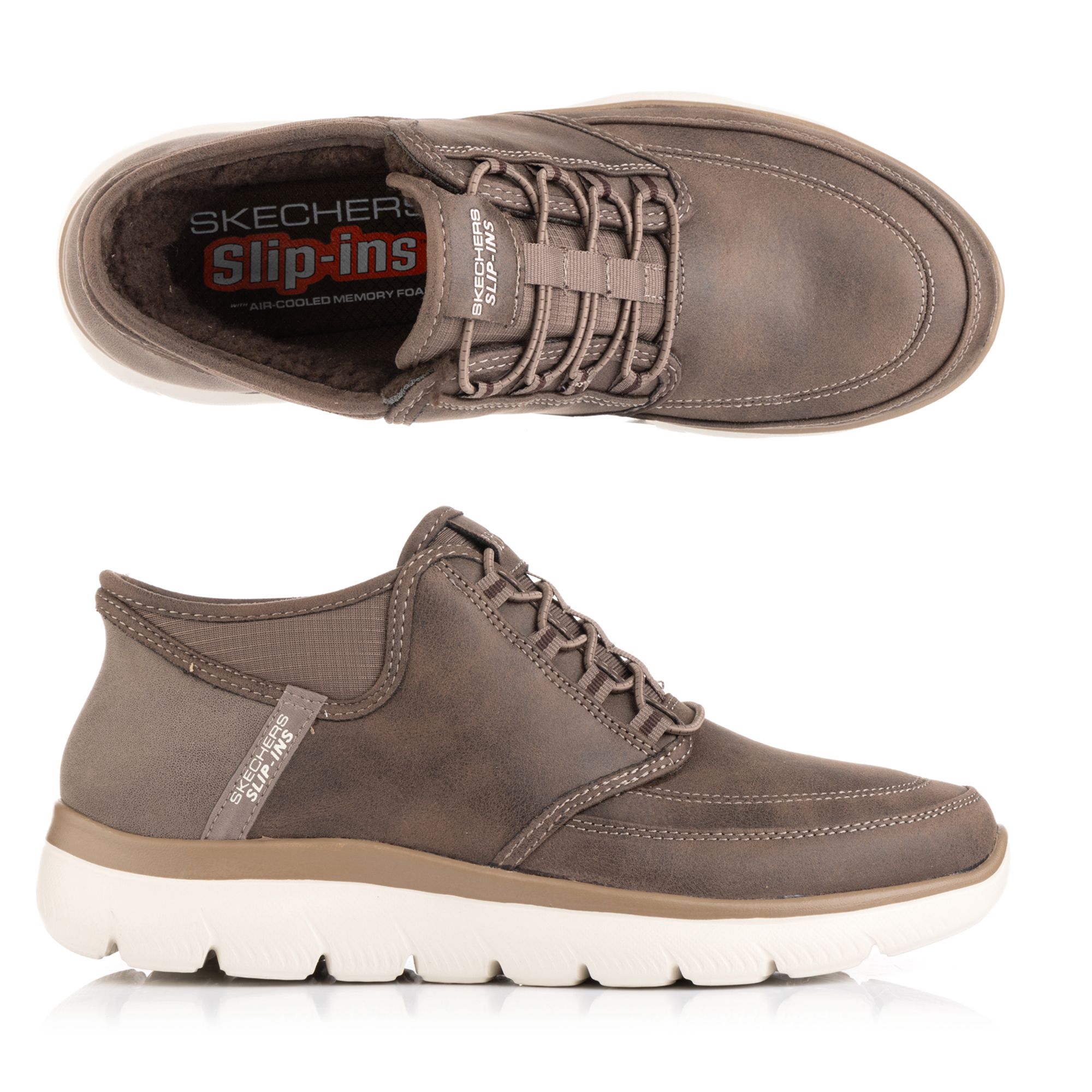 SKECHERS Herren-Stiefelette Summits-Siegul Materialmix Hands Free Slip-Ins®