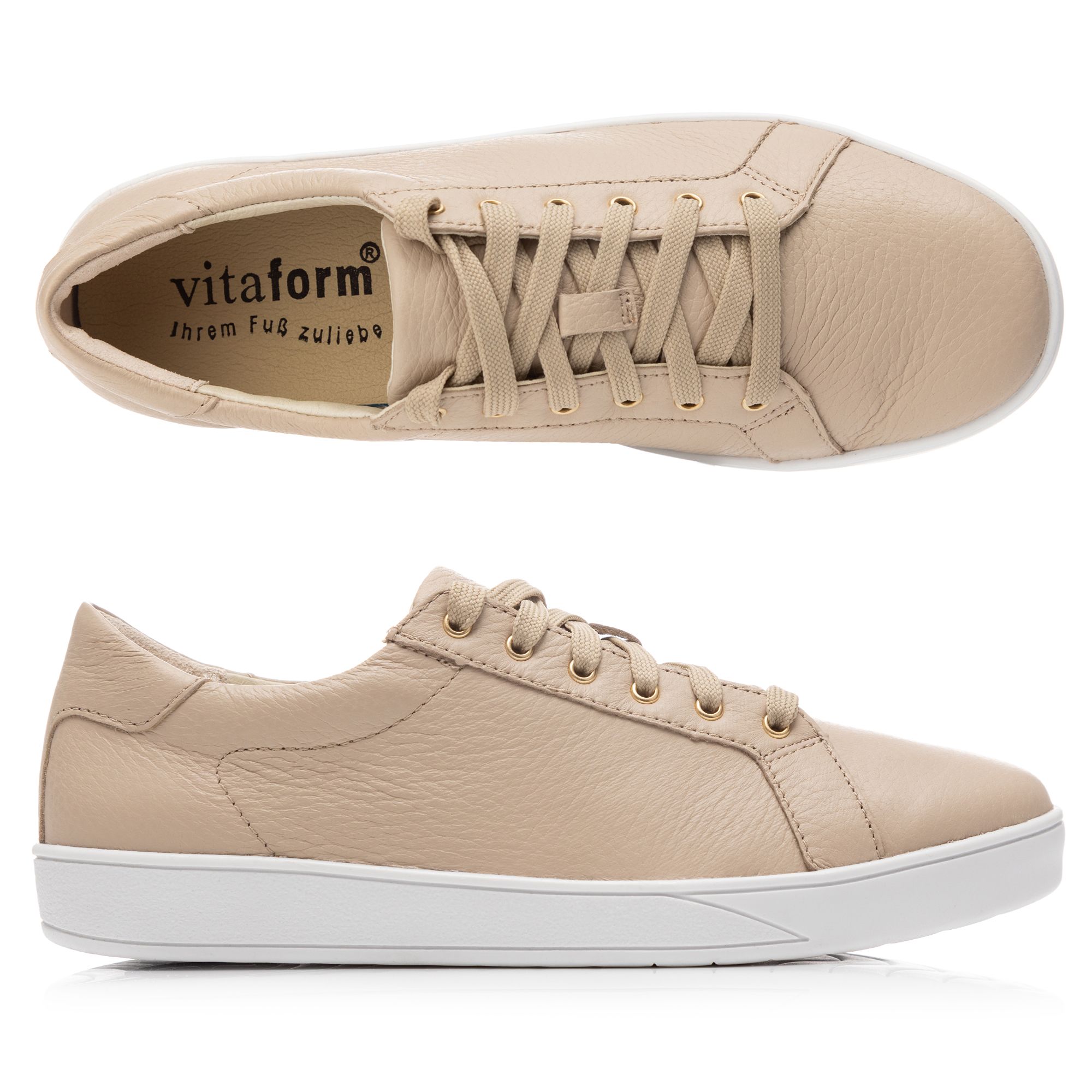VITAFORM Damen-Sneaker Hirschleder Shock Absorber Sohle Stella