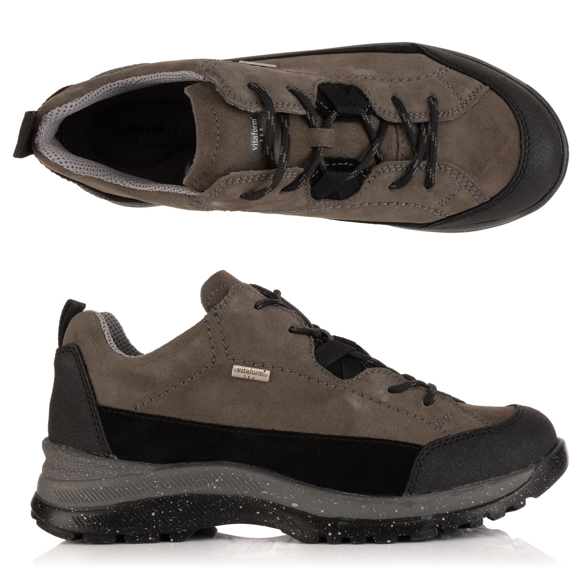 VITAFORM Damen-Trekking Halbschuh Veloursleder Texmembran