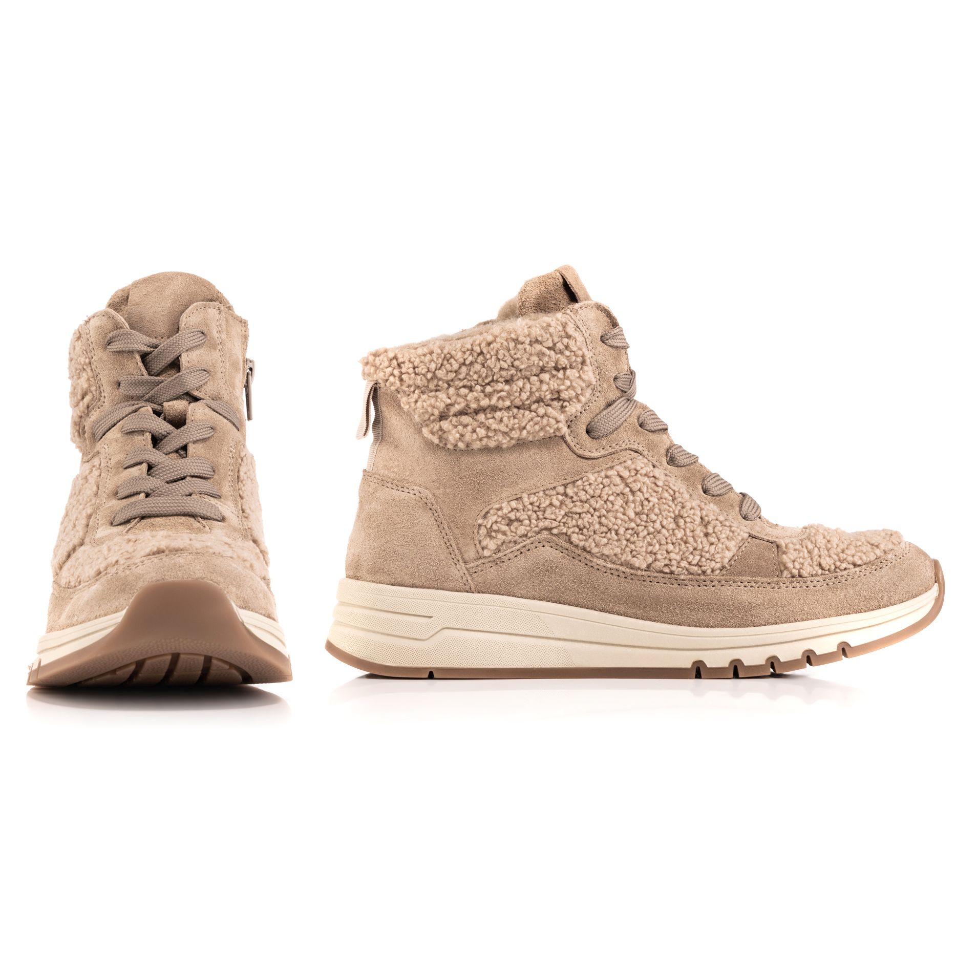 VITAFORM Damen-Stiefelette Teddyfell Veloursleder Sohle Maike