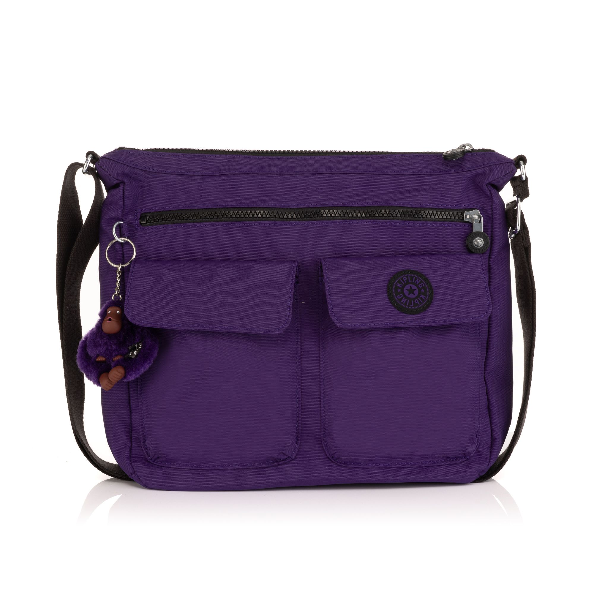KIPLING® Midi-Umhängetasche Monissa 3 Frontfächer verstellbarer Riemen