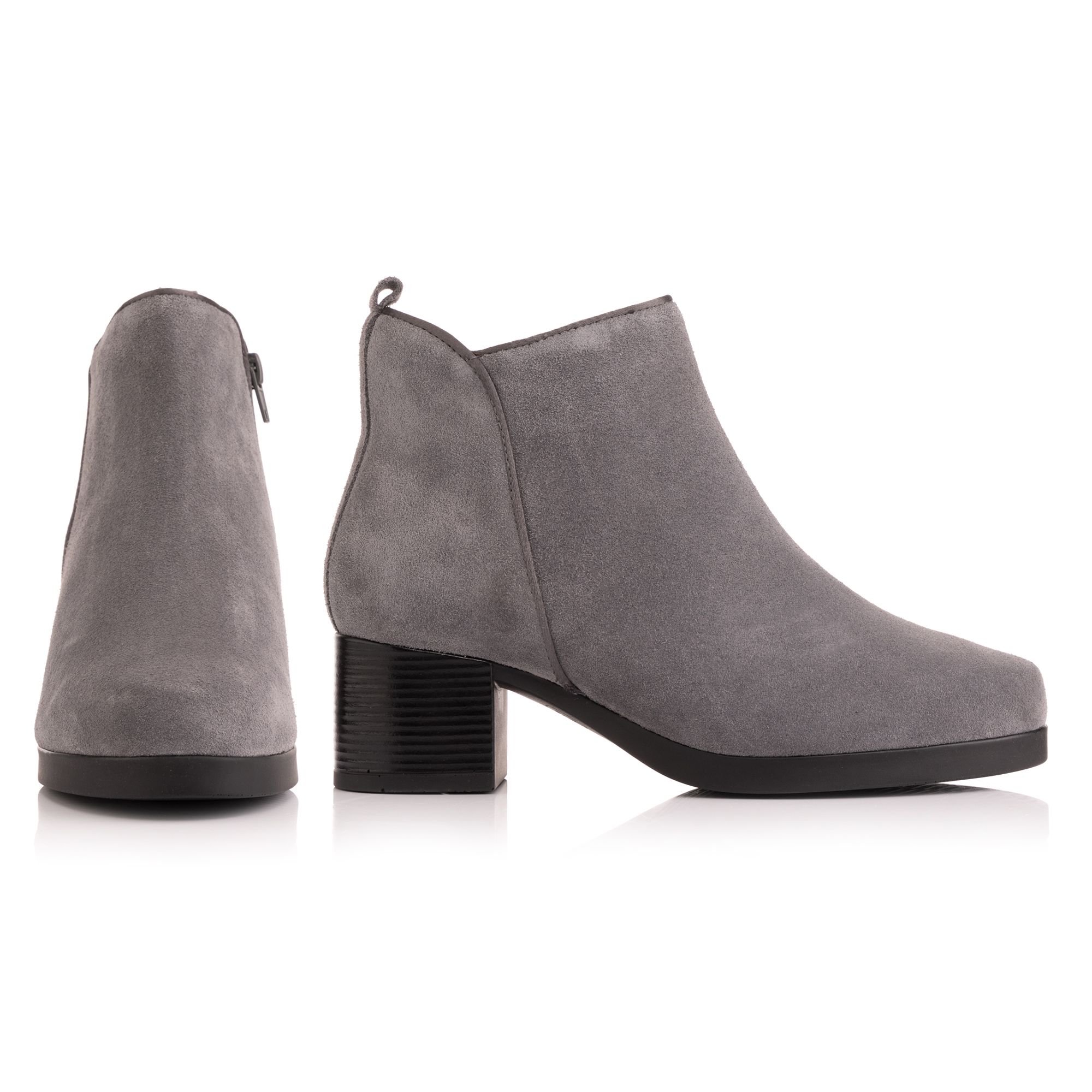 VITAFORM Damen-Stiefelette Veloursleder Zierpaspel Sohle Luisa