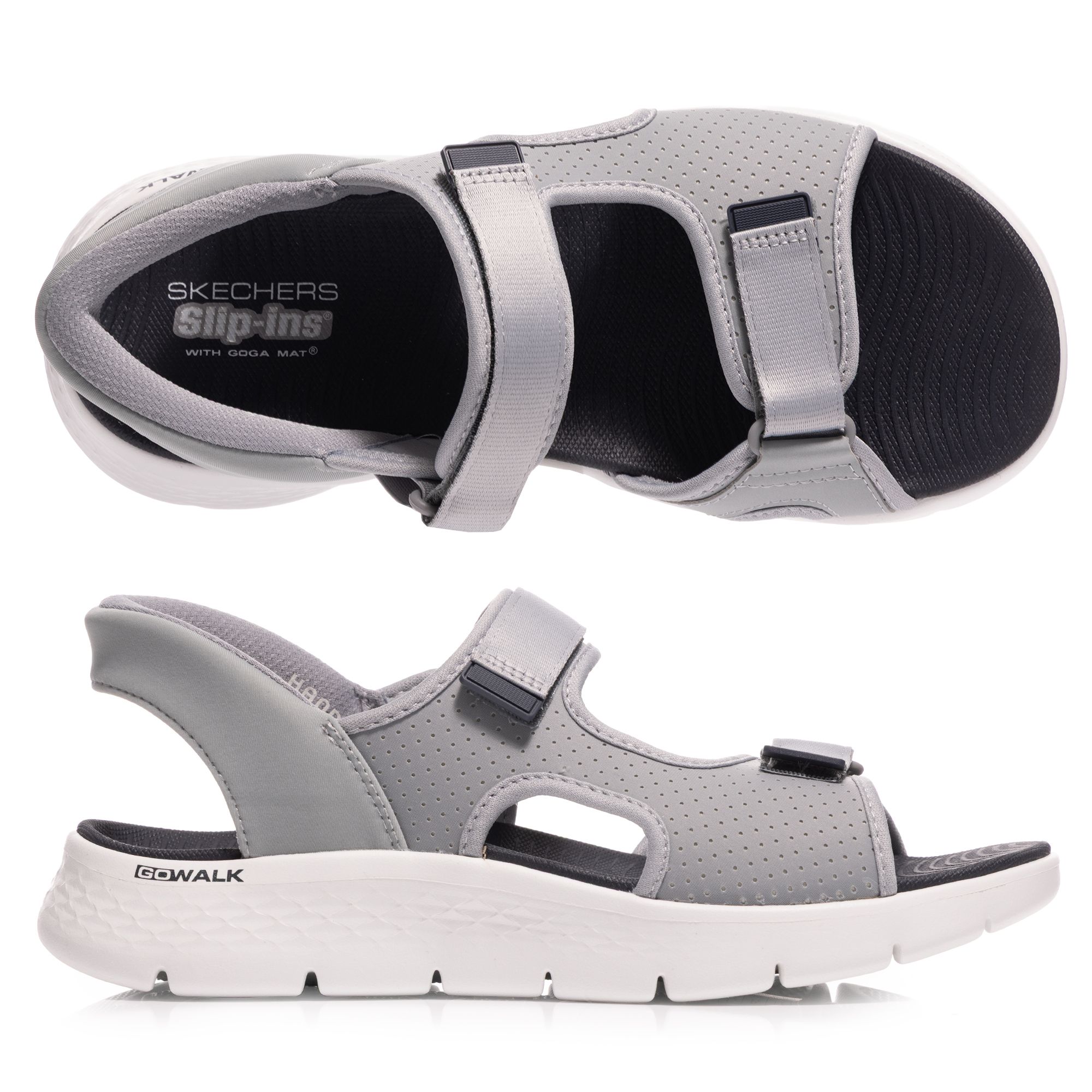 SKECHERS Herren-Sandalette Go Flex Sandal-Easy verstl. Riemen Hands Free Slip-ins®