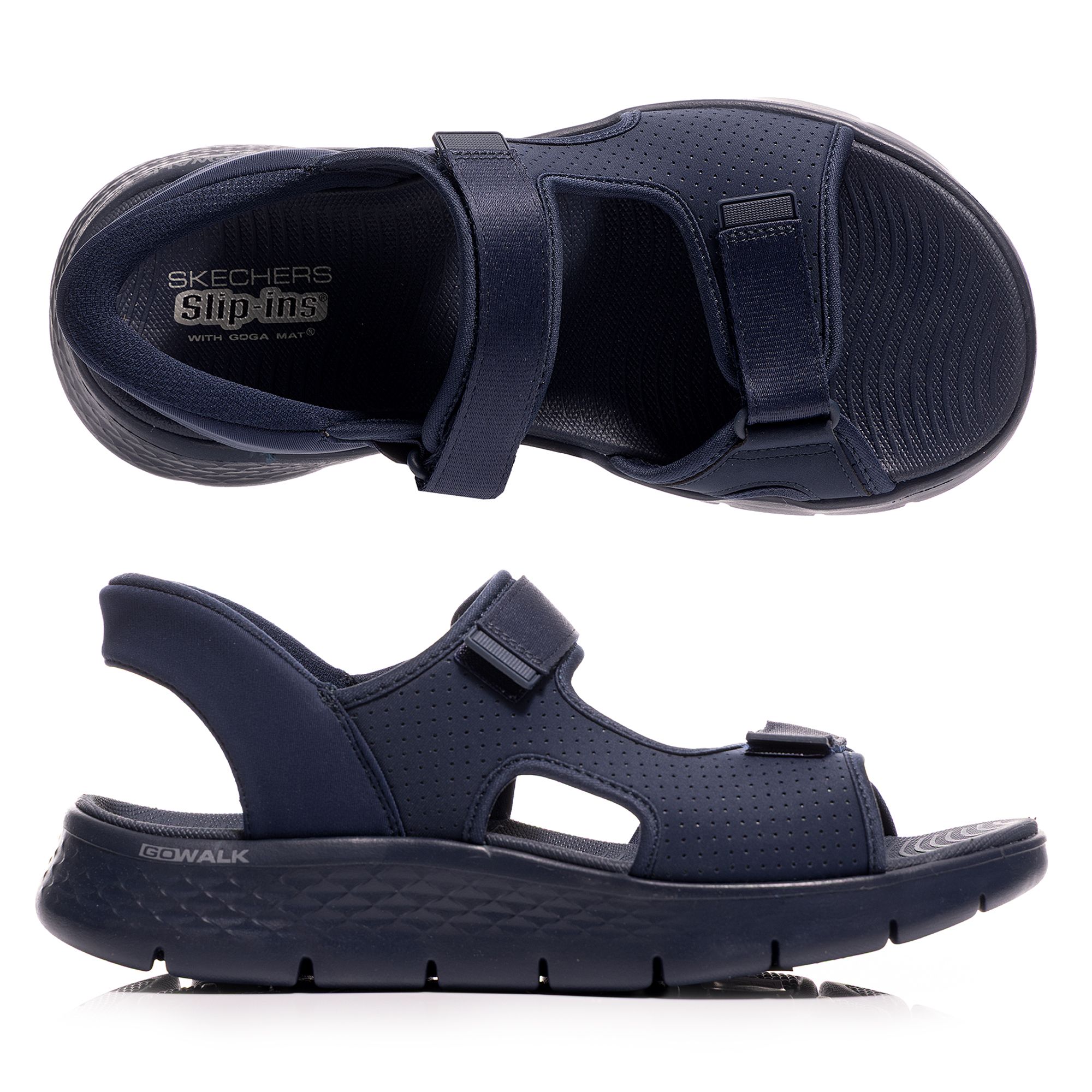 SKECHERS Herren-Sandalette Go Flex Sandal-Easy verstl. Riemen Hands Free Slip-ins®