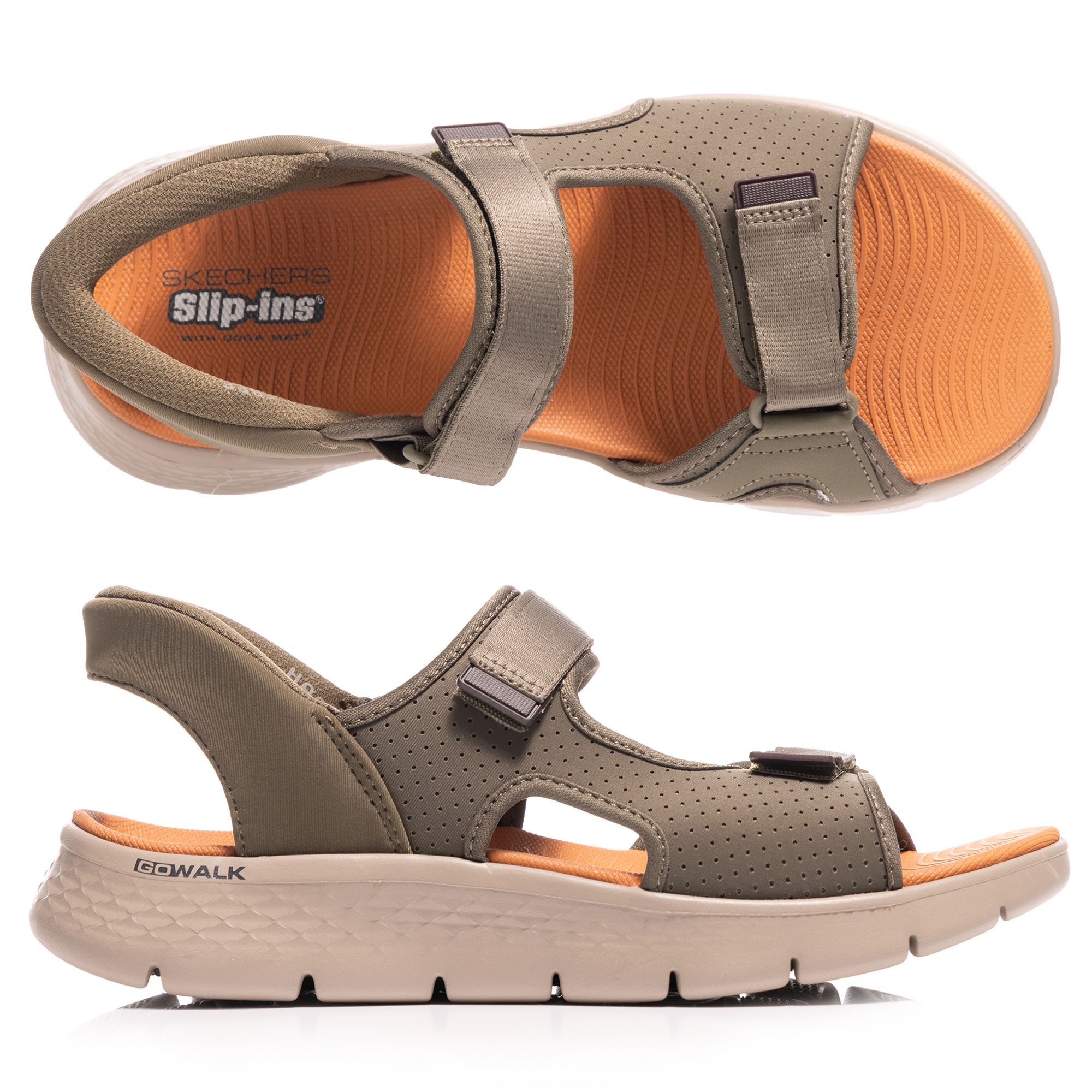 SKECHERS Herren-Sandalette Go Flex Sandal-Easy verstl. Riemen Hands Free Slip-ins®