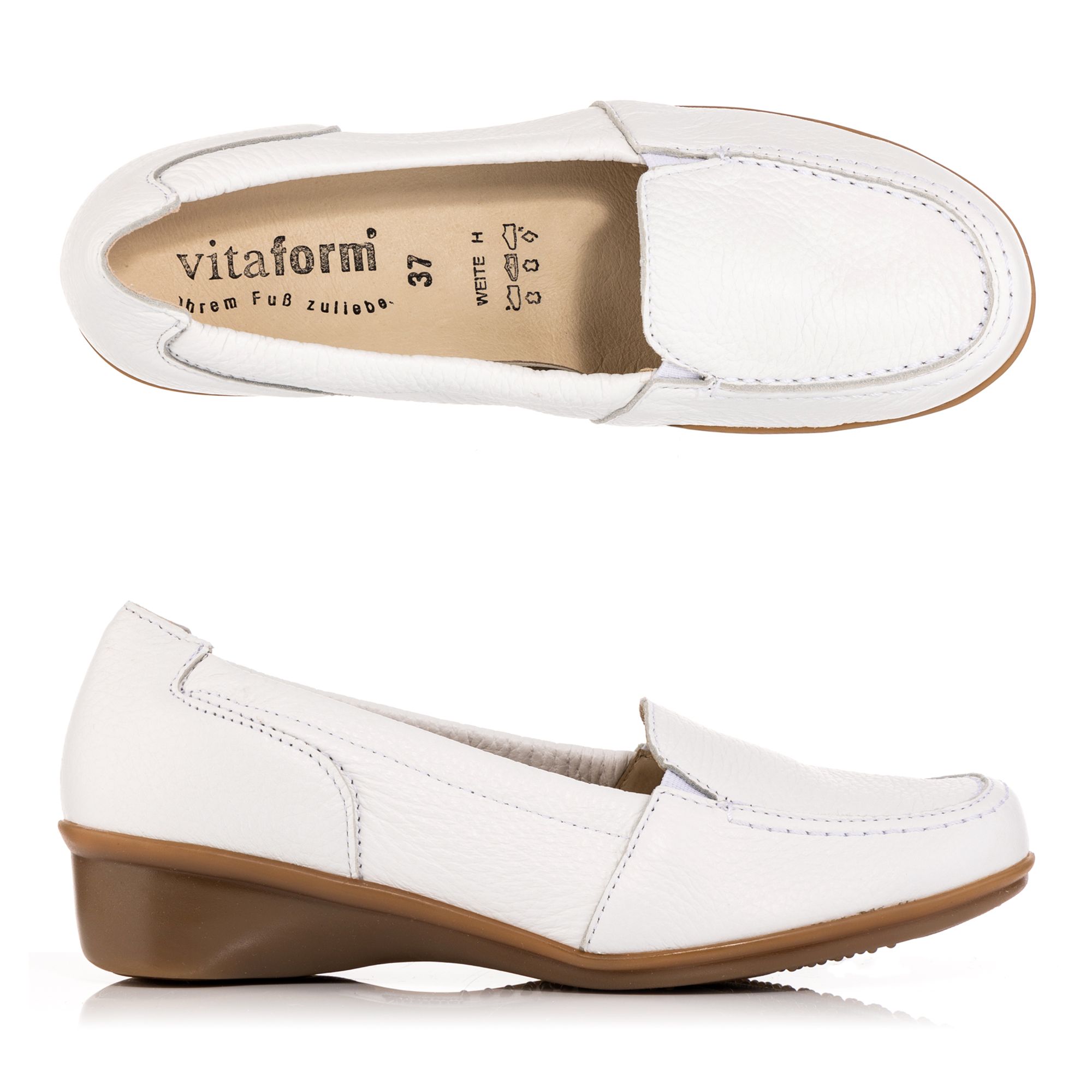 VITAFORM Damen-Slipper Hirschleder Sohle Holly