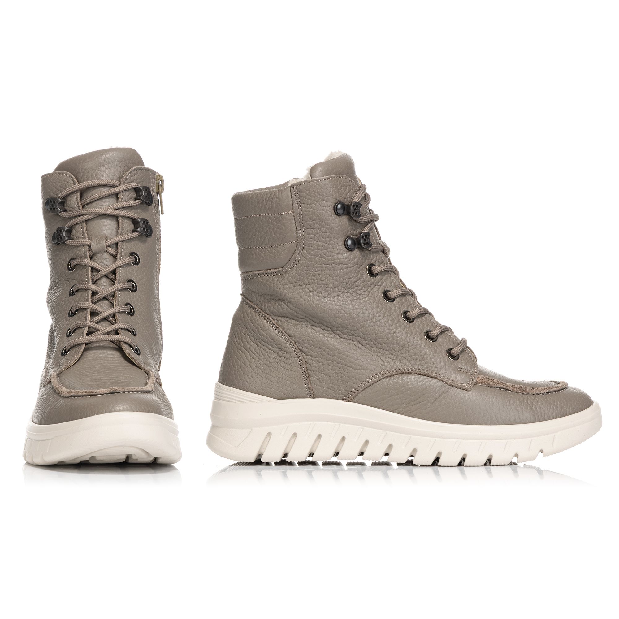 VITAFORM Damen-Stiefelette Hirschleder Reißverschluss Leichtsohle