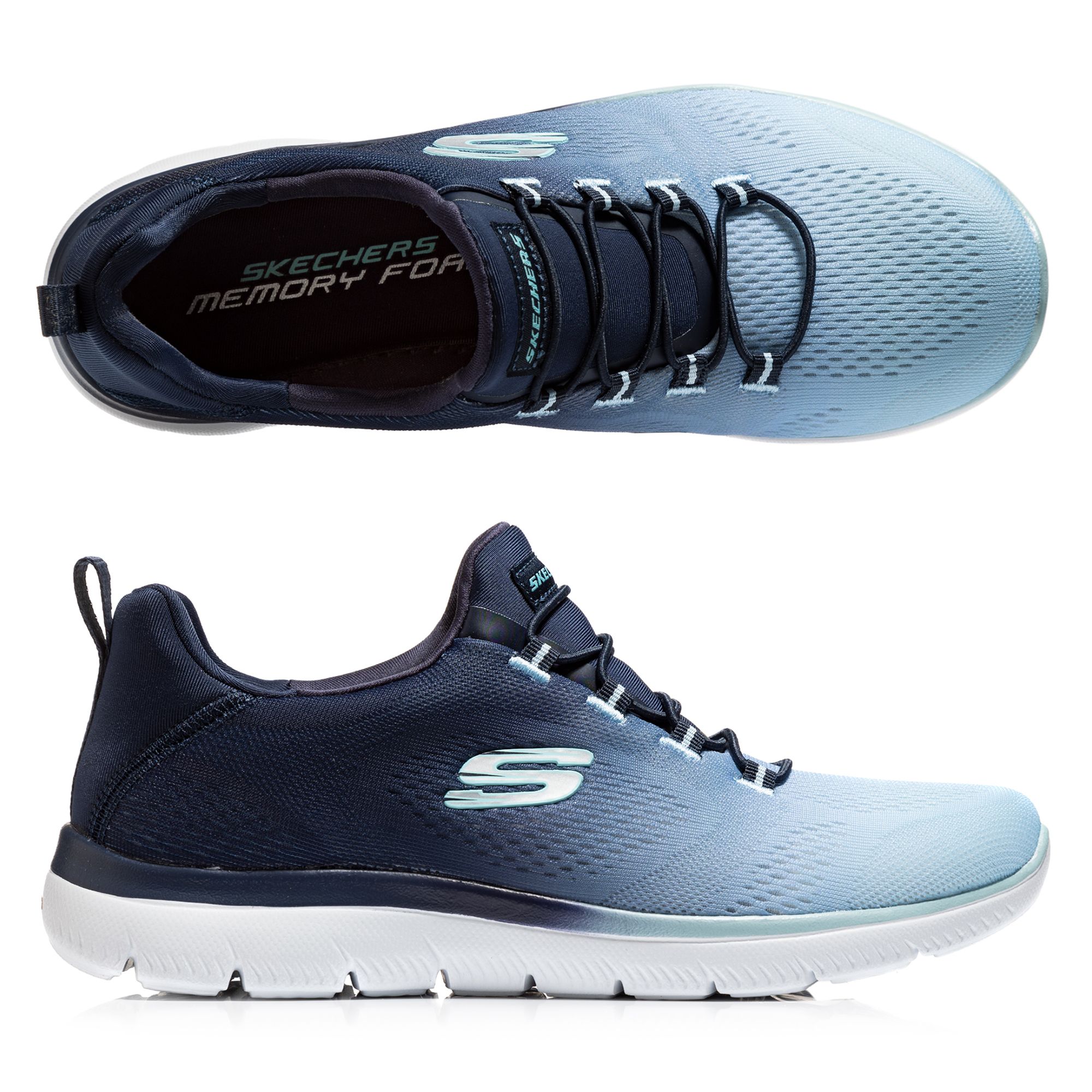 SKECHERS Damen-Sneaker Summit Bright Mesh Memory Foam