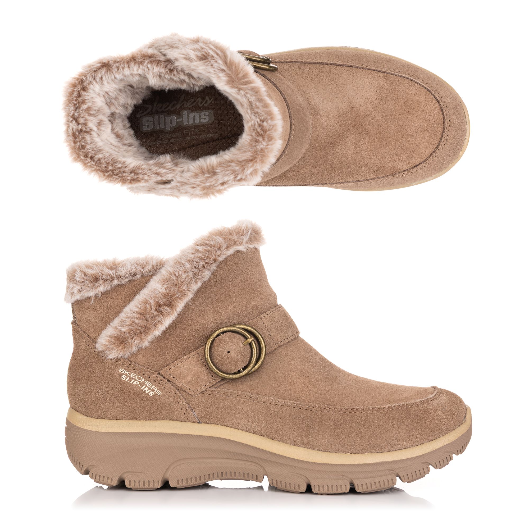 SKECHERS Damen-Stiefelette Easy Going Relaxed Fit Hands Free Slip-ins®
