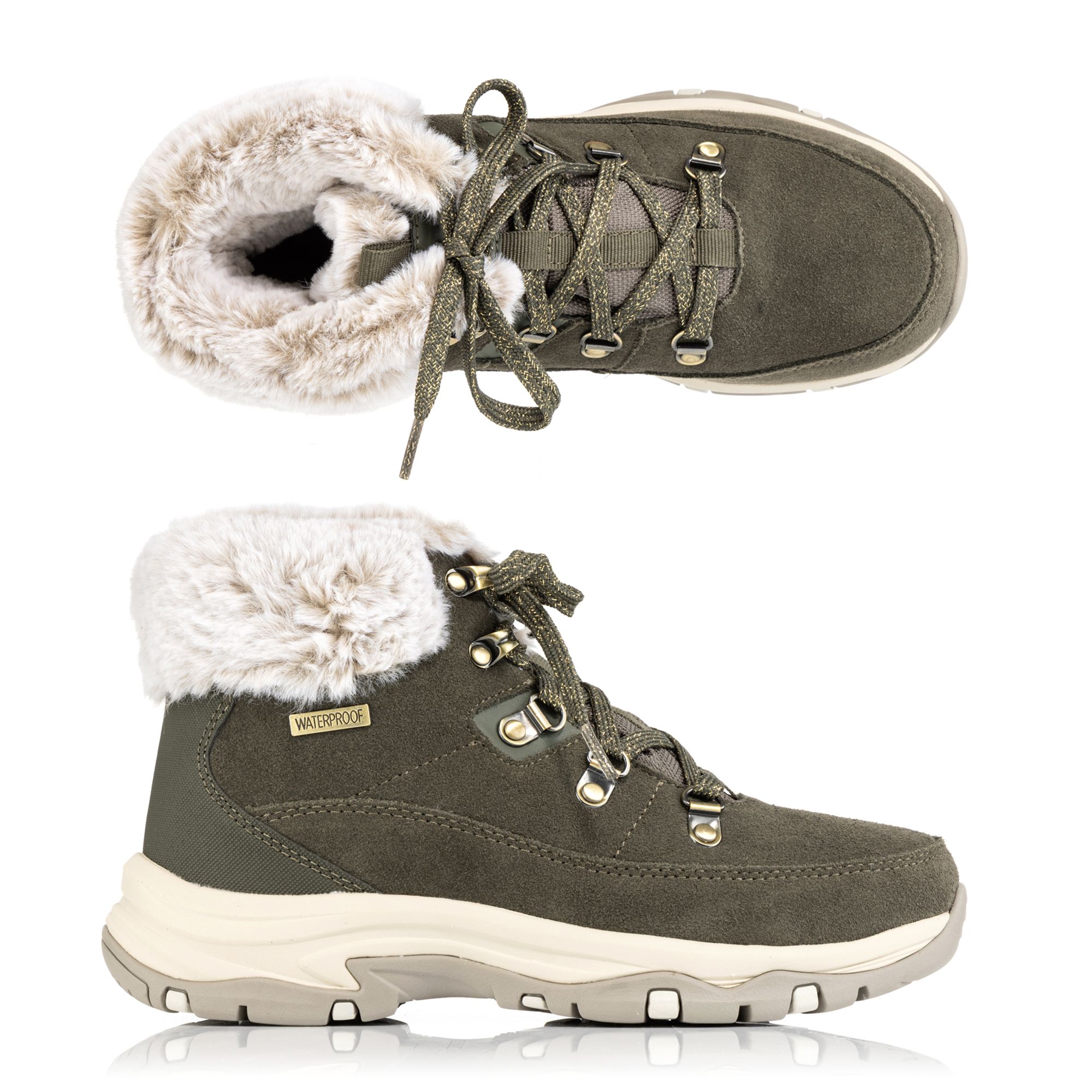 SKECHERS Damen-Trekkingschuh Trego wasserdicht Memory Foam