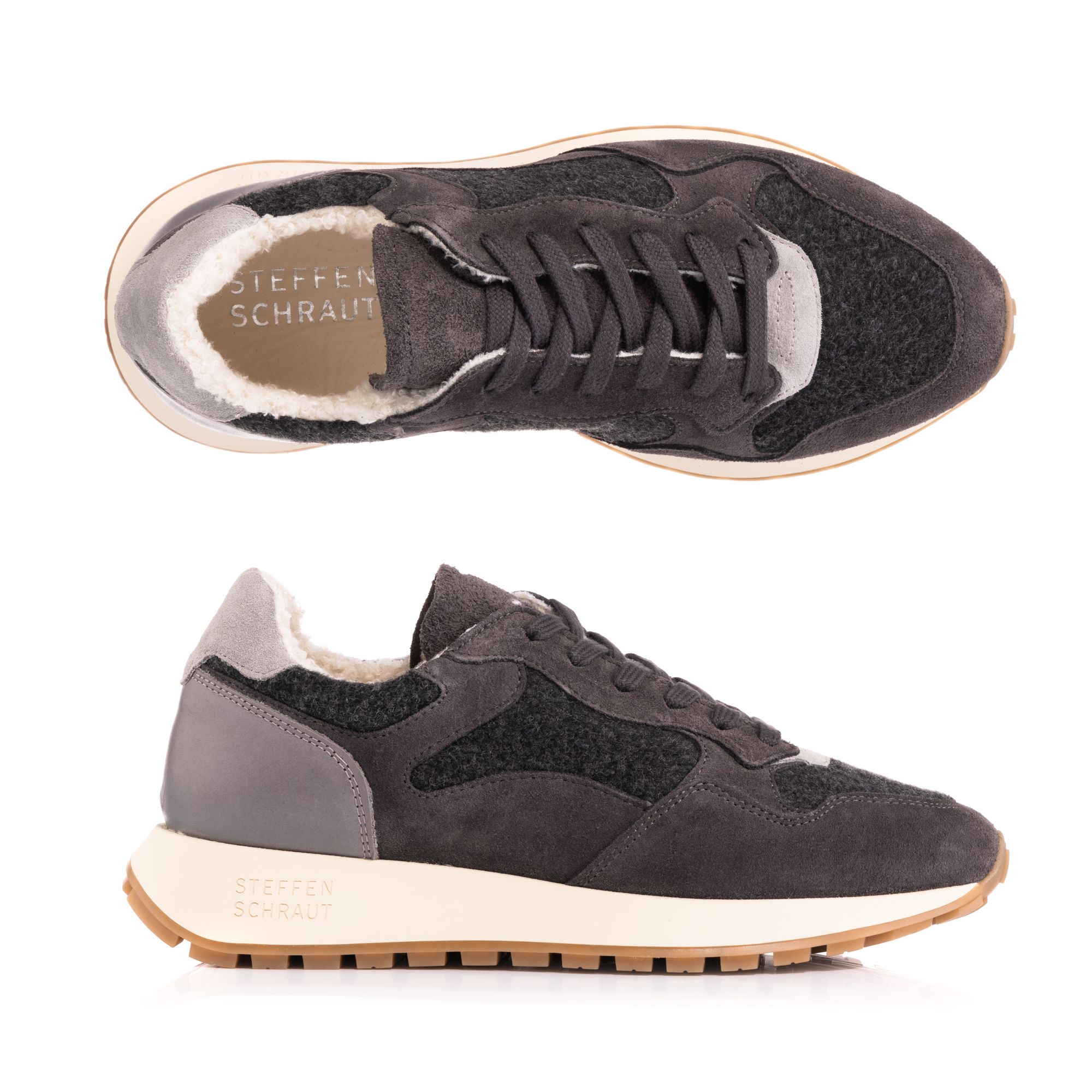 STEFFEN SCHRAUT Damen-Sneaker Materialmix Echtleder Made in Portugal