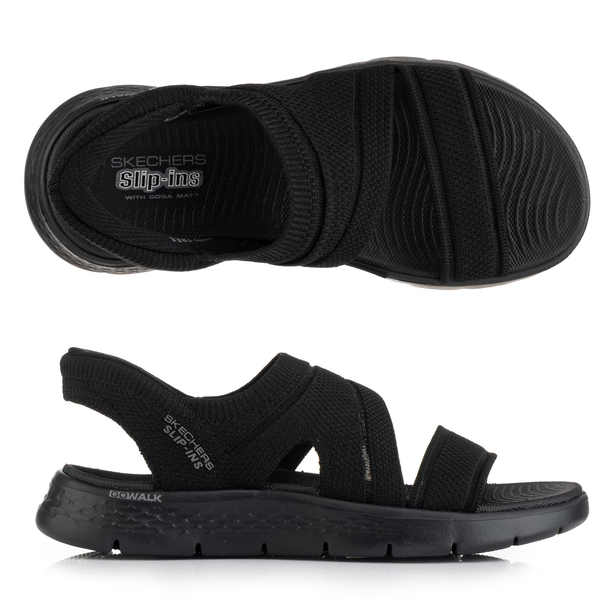 SKECHERS Damen-Sandale Go Walk Flex Entic Goga Mat Fußbett Hands Free Slip-Ins®