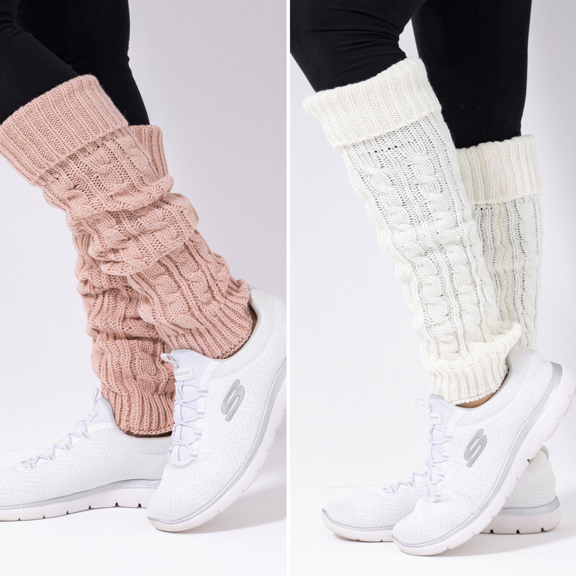 MUK LUKs Strick-Stulpen Umschlag 2tlg. Set Einheitsgröße