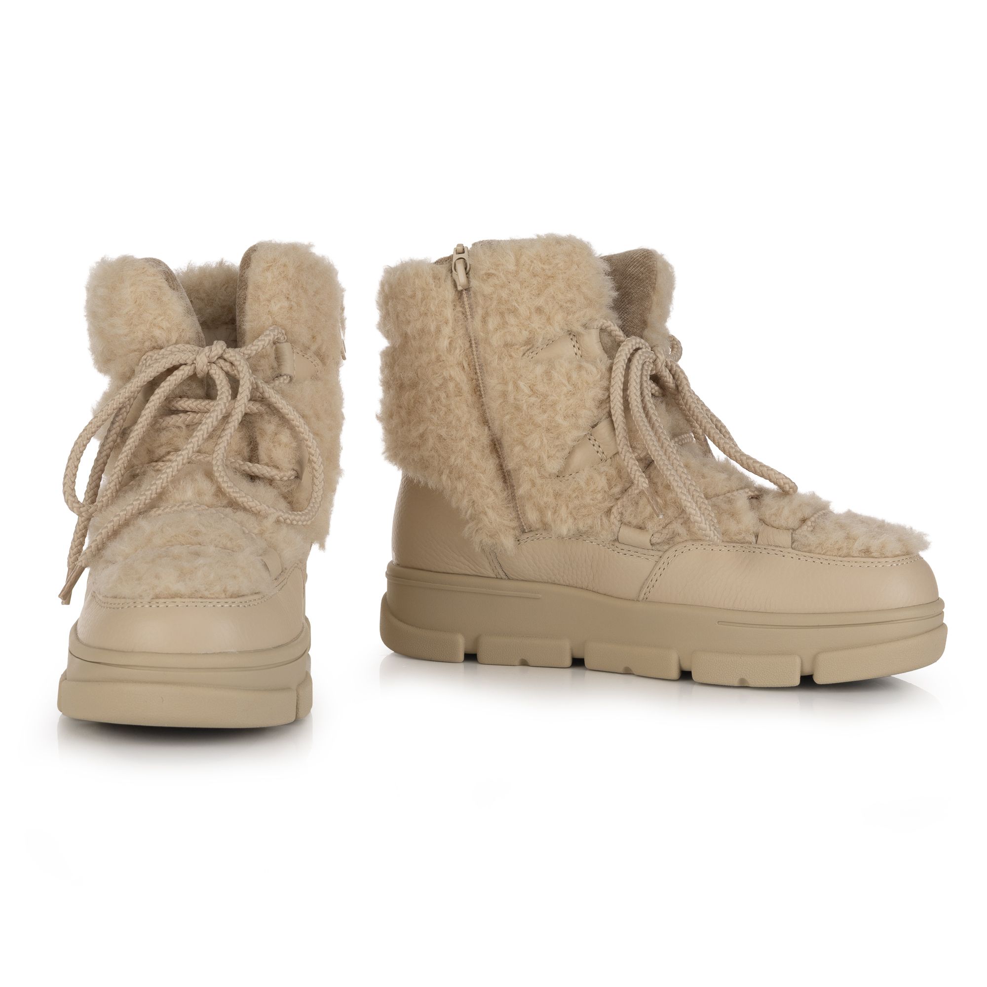 VITAFORM Damen-Stiefelette Nappaleder Teddyfell Sohle Carlotta