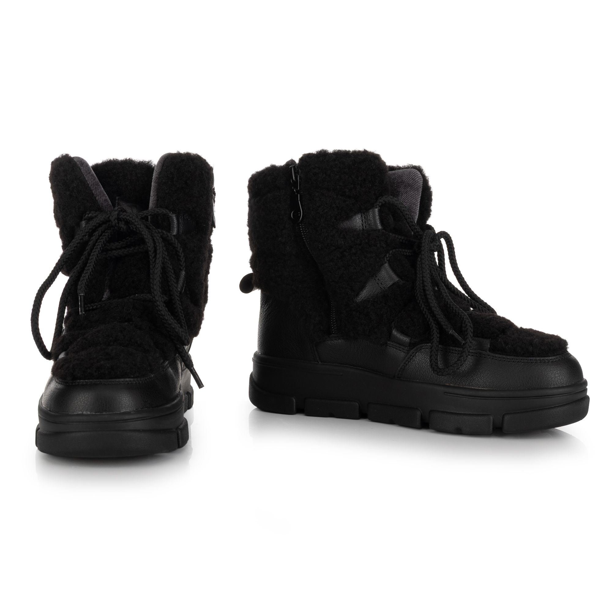 VITAFORM Damen-Stiefelette Nappaleder Teddyfell Sohle Carlotta