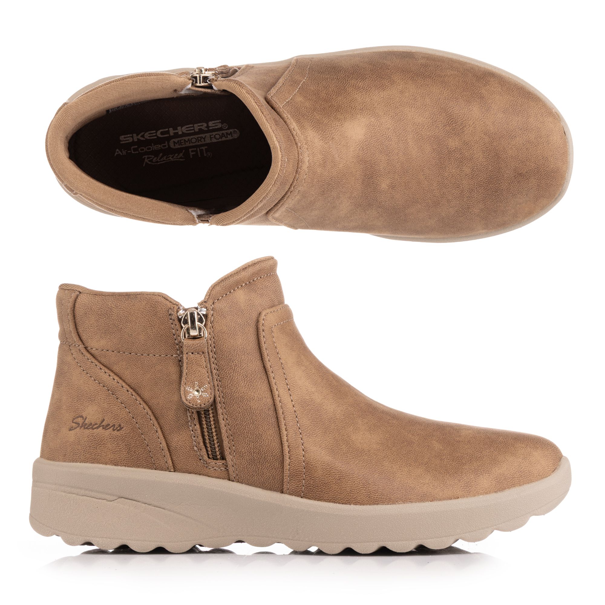 SKECHERS Damen-Bootie Lovely Vibe Reißverschluss Memory Foam