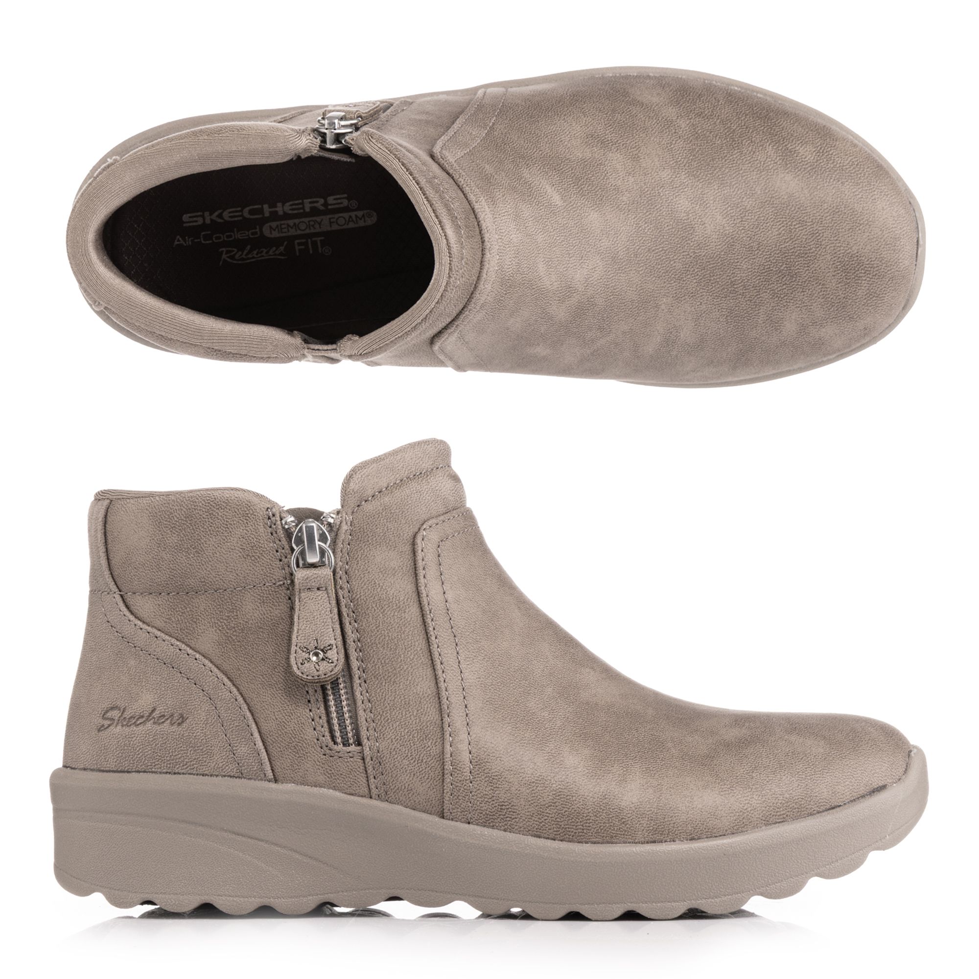 SKECHERS Damen-Bootie Lovely Vibe Reißverschluss Memory Foam