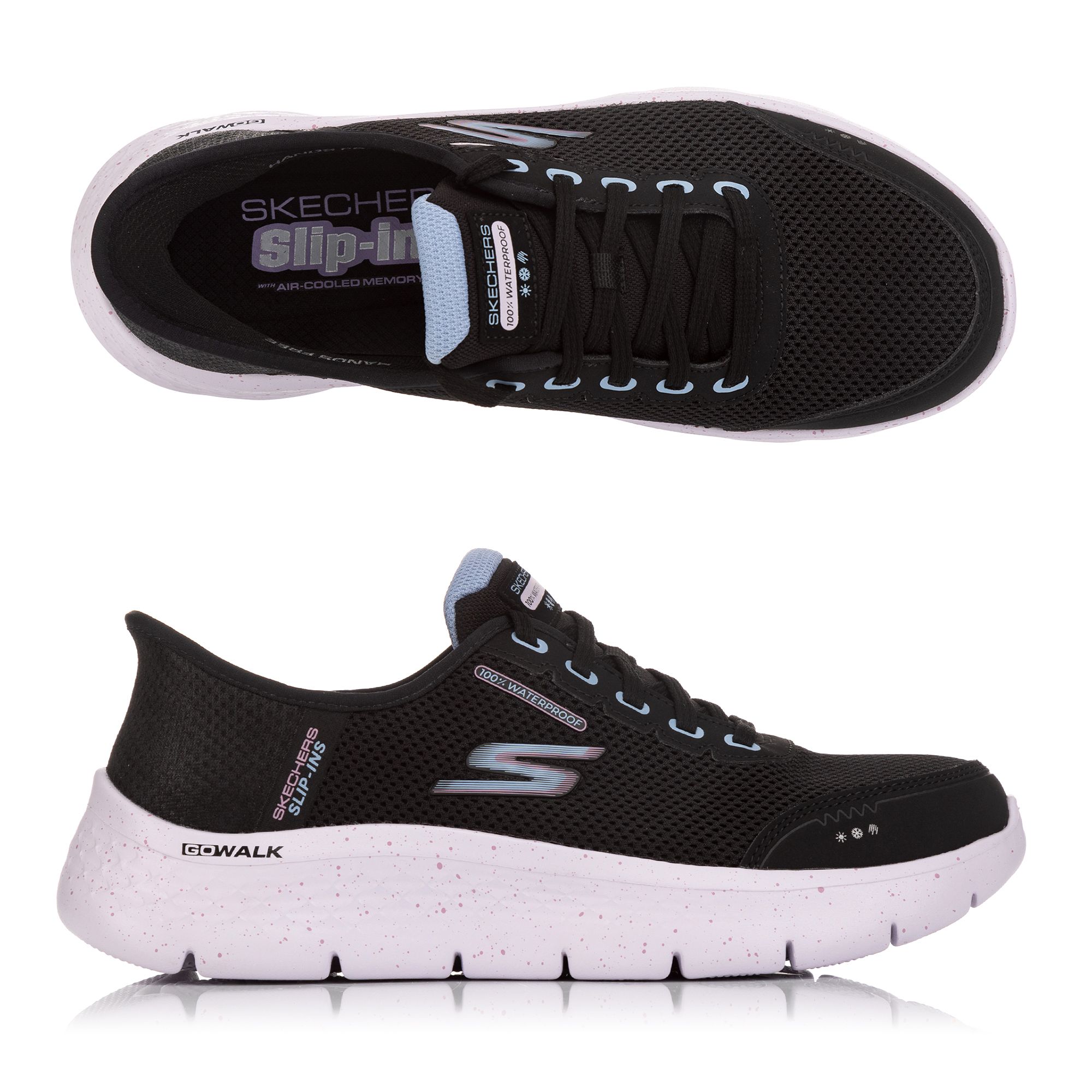 SKECHERS Damen-Sneaker Go Walk Flex Mesh Hands Free Slip-Ins®