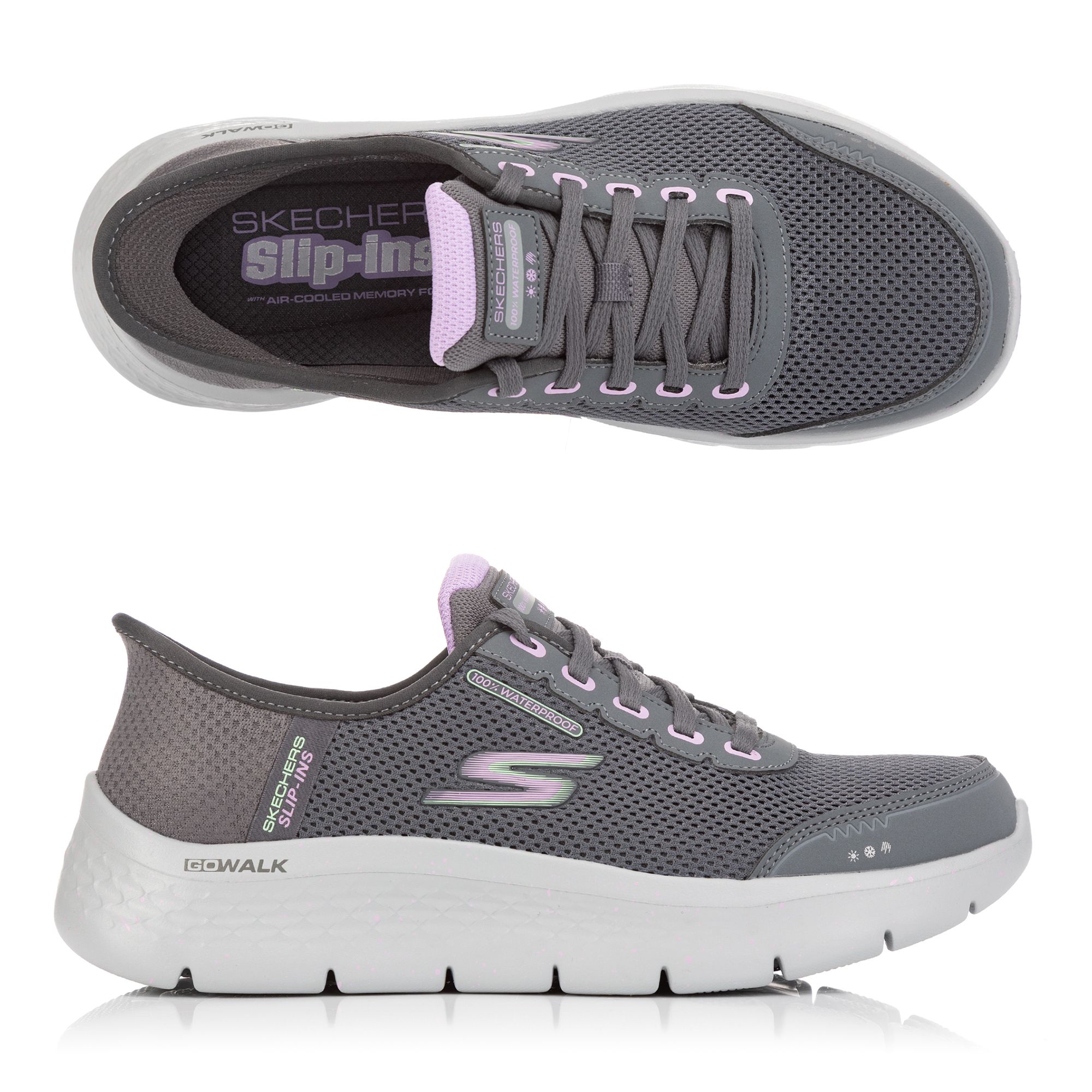 SKECHERS Damen-Sneaker Go Walk Flex Mesh Hands Free Slip-Ins®