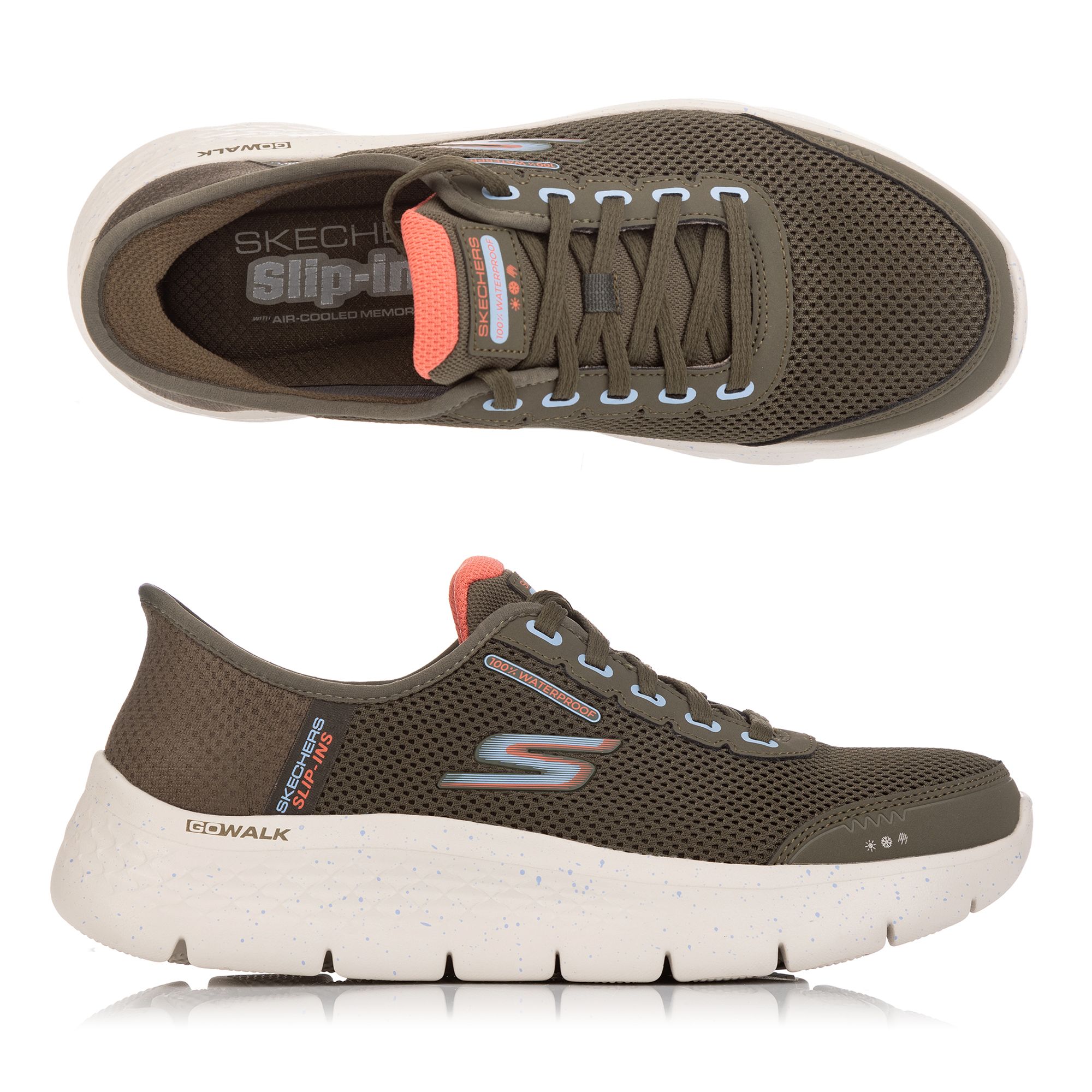 SKECHERS Damen-Sneaker Go Walk Flex Mesh Hands Free Slip-Ins®