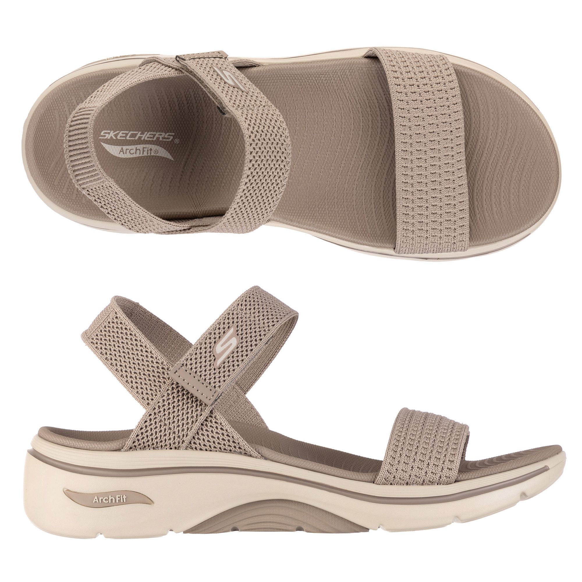 SKECHERS Damen-Sandalette Annie-Go Walk Arch Funktionsstrick Arch Fit®-Fußbett