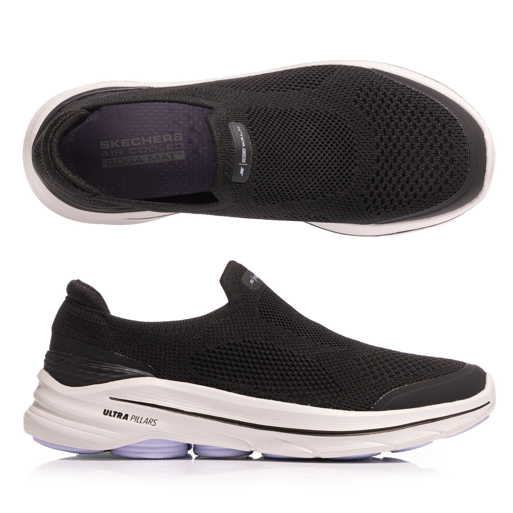 SKECHERS Damen-Slipper Go Walk 8 Strick Ultra Go® Dämpfung