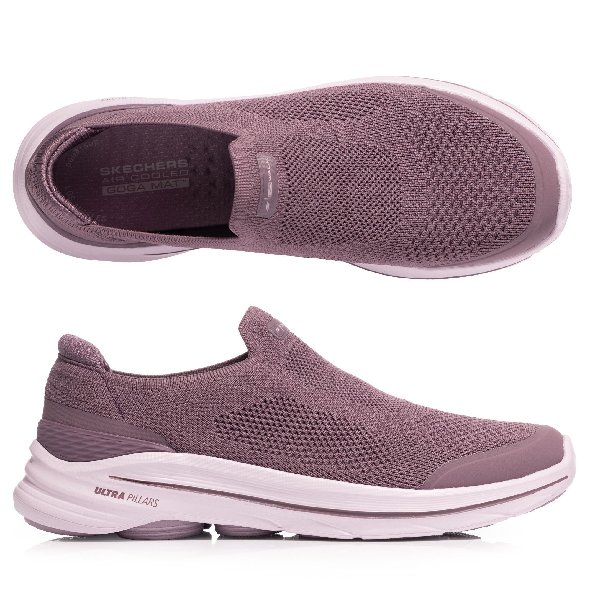 SKECHERS Damen-Slipper Go Walk 8 Strick Ultra Go® Dämpfung
