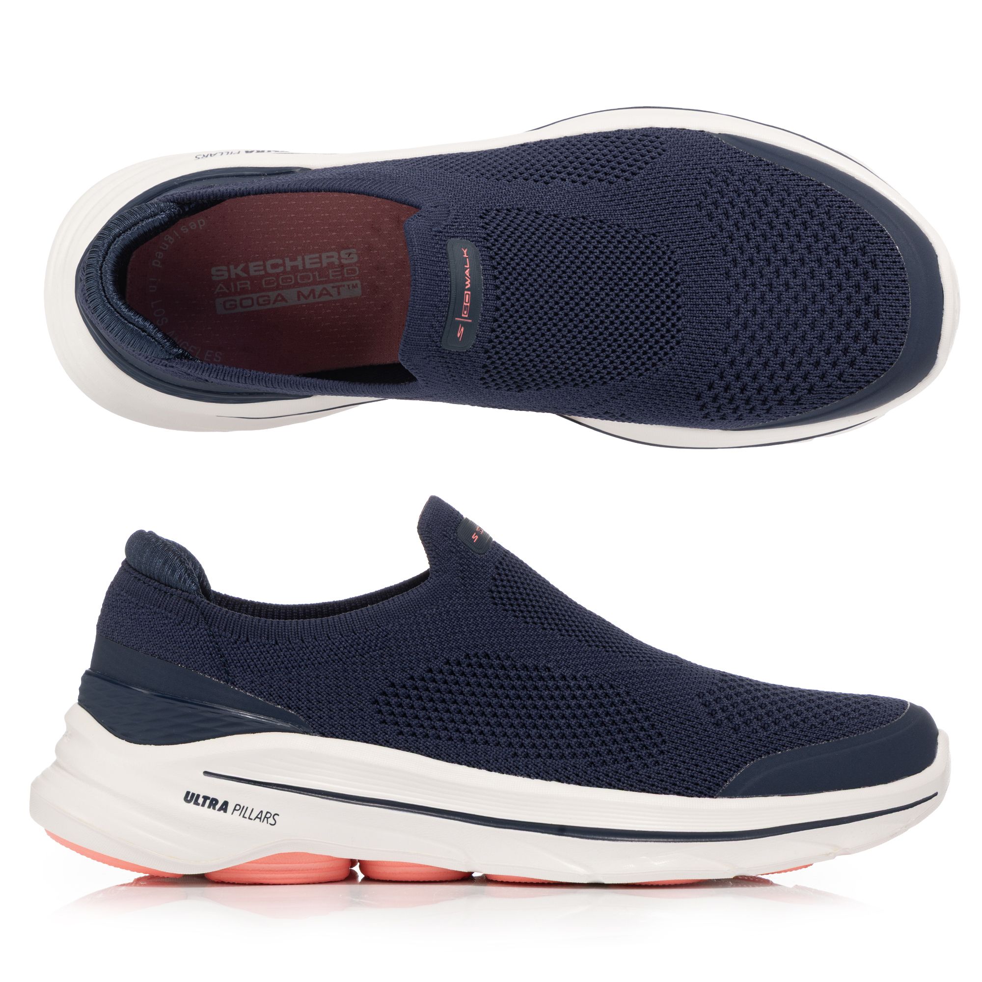 SKECHERS Damen-Slipper Go Walk 8 Strick Ultra Go® Dämpfung