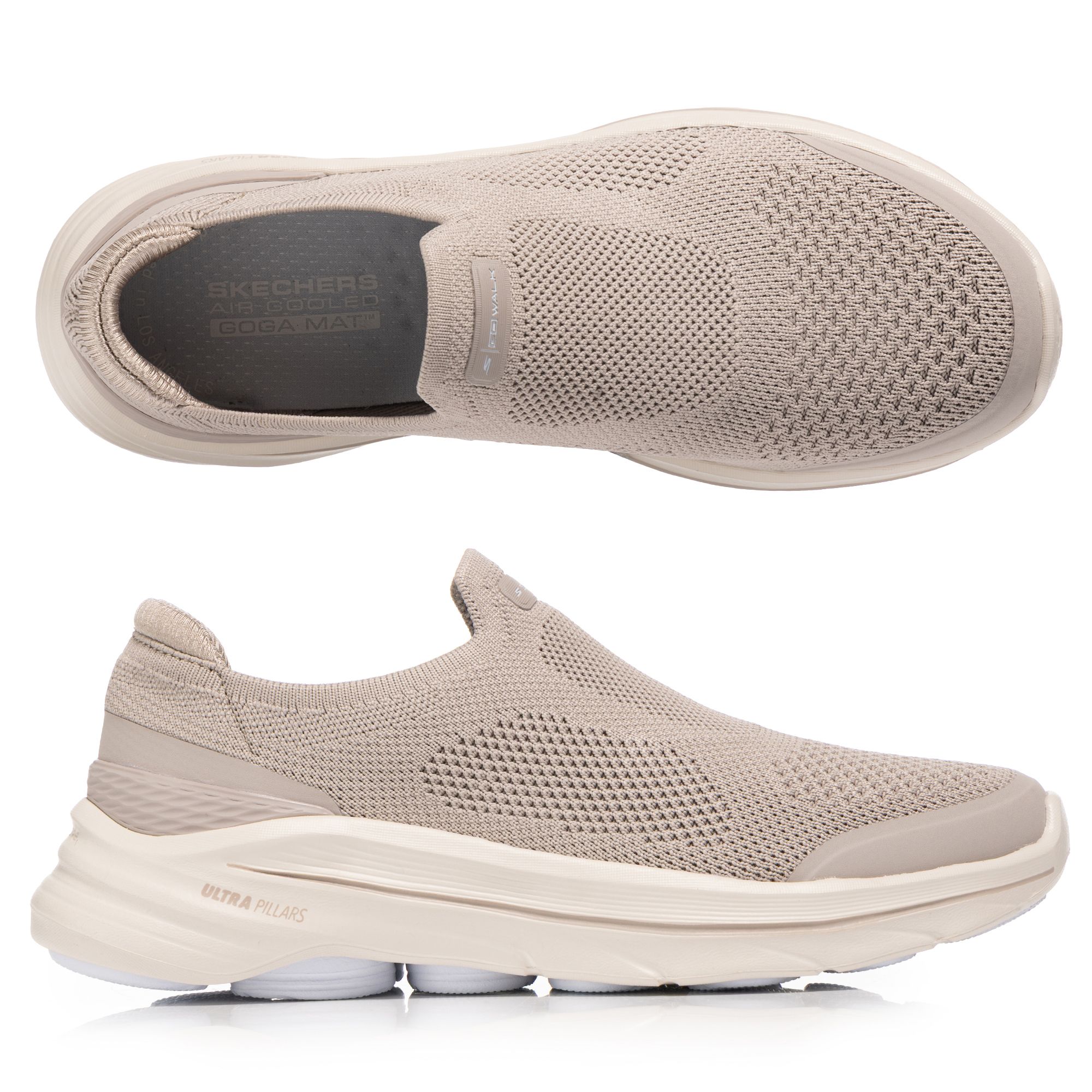 SKECHERS Damen-Slipper Go Walk 8 Strick Ultra Go® Dämpfung
