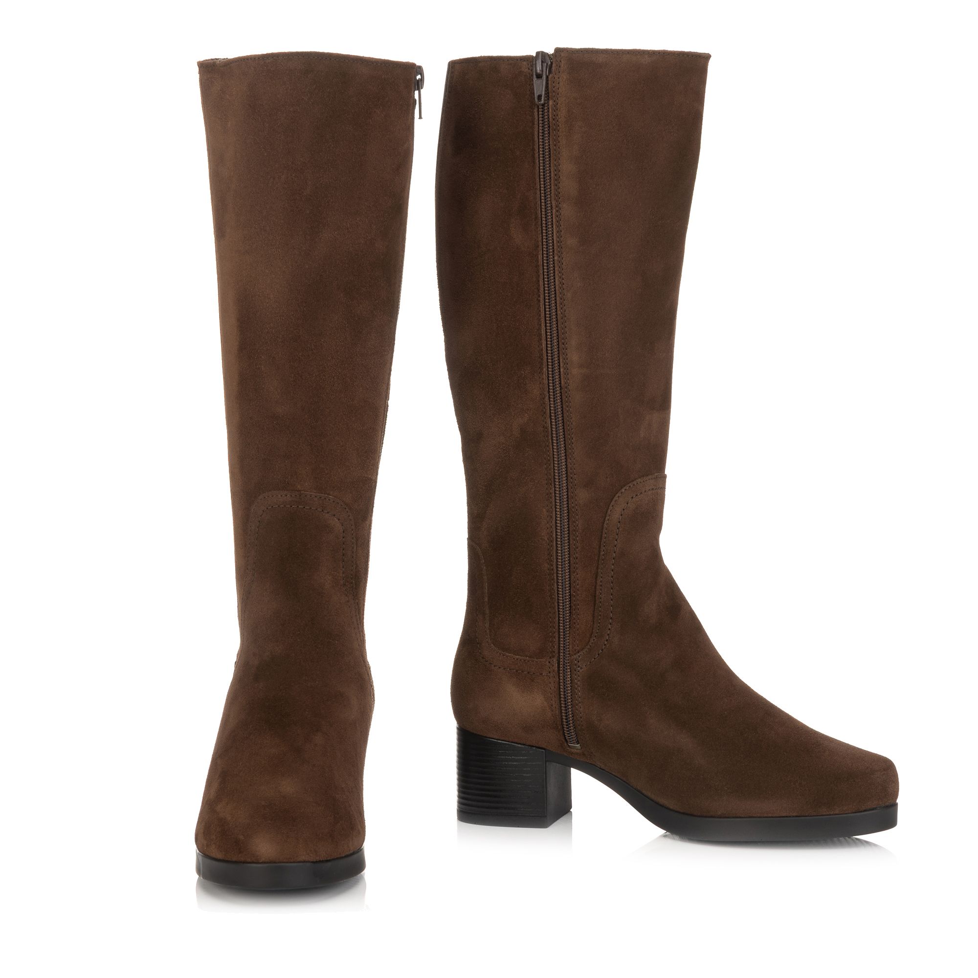 VITAFORM Damen-Stiefel Veloursleder Stretcheinsatz Sohle Luisa