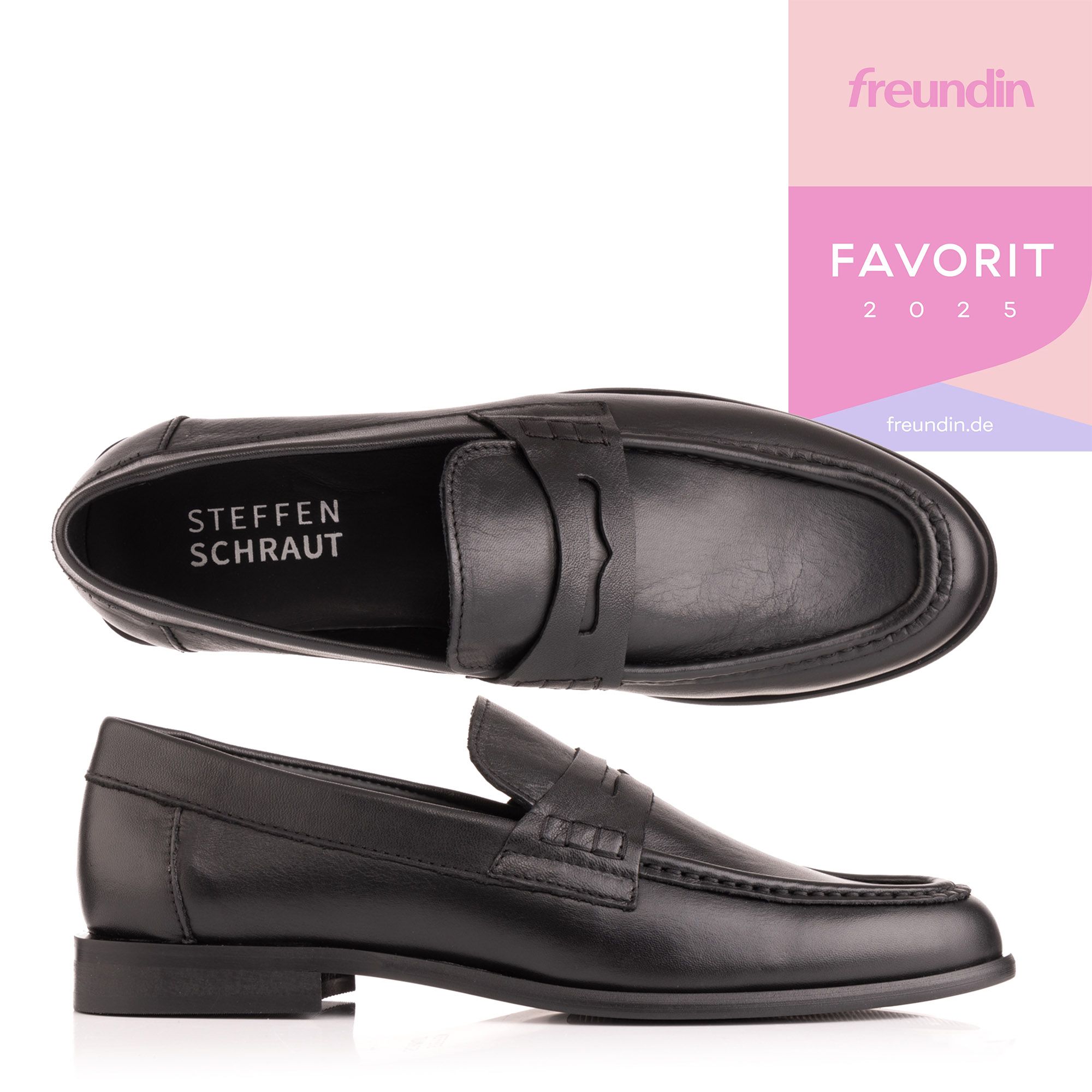 STEFFEN SCHRAUT Damen-Mokassin Nappa-Leder soft gepolstert Made in Portugal