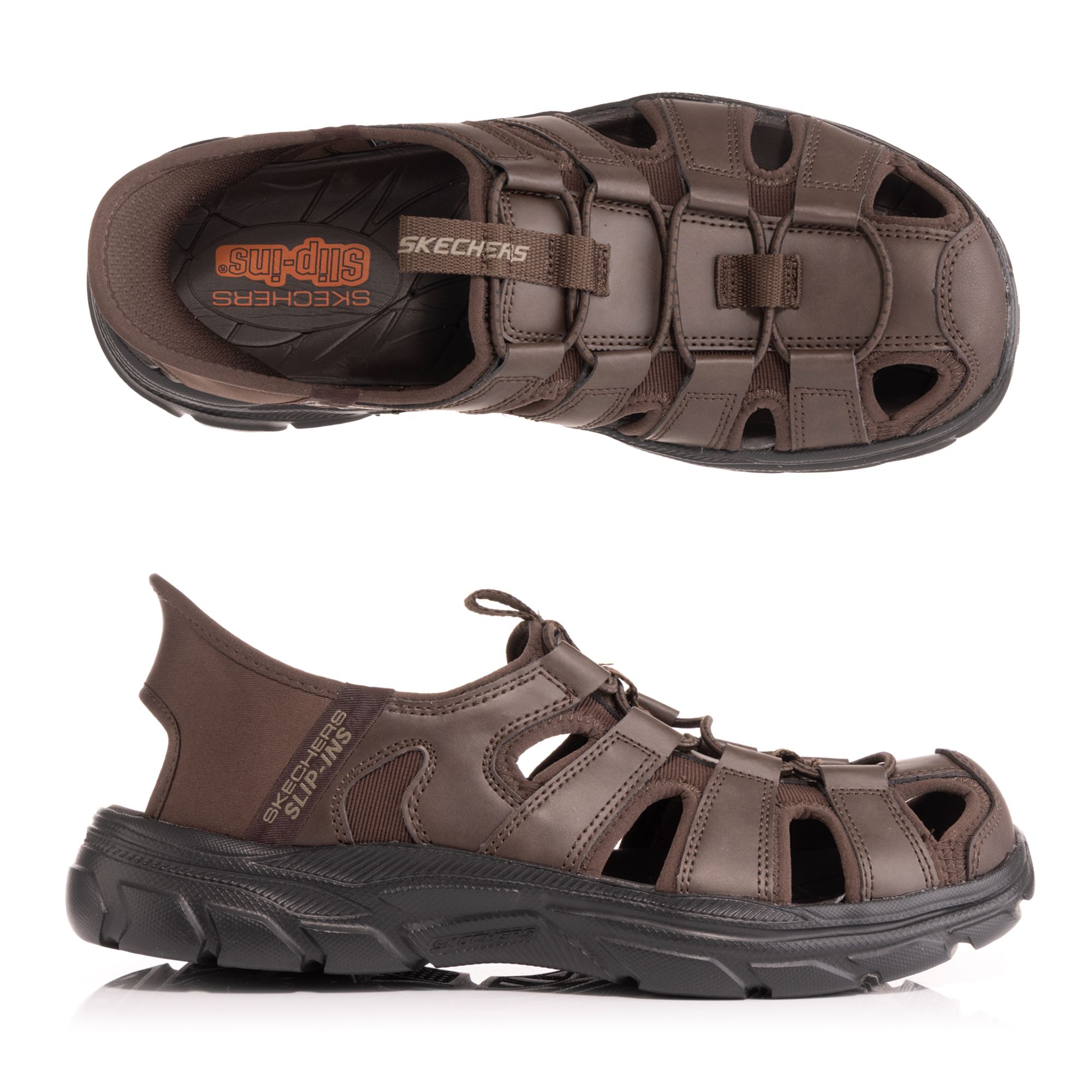 SKECHERS Herren-Sandale Revolted SS-Vartan Knebelverschluss ultraleichte Sohle