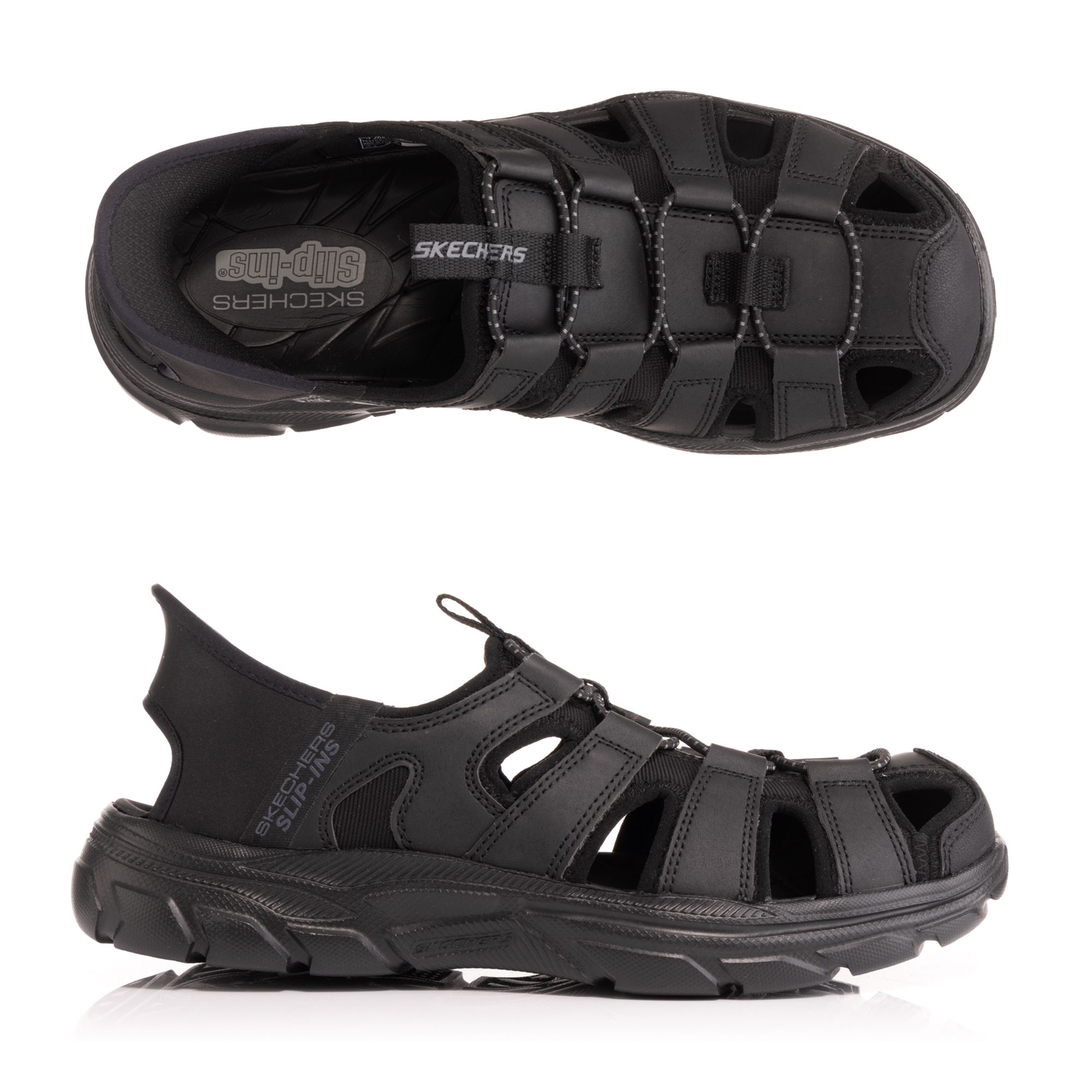 SKECHERS Herren-Sandale Revolted SS-Vartan Knebelverschluss ultraleichte Sohle