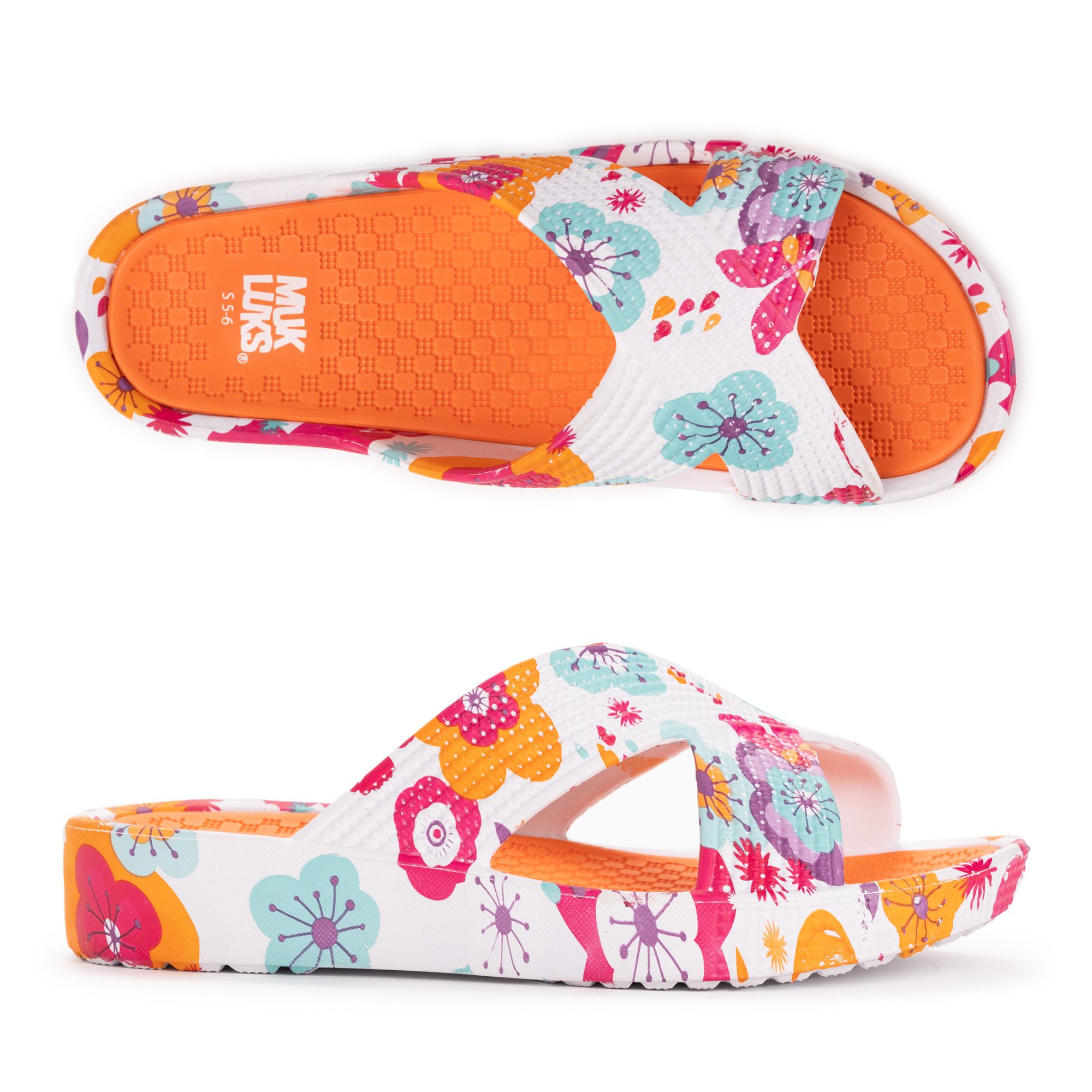 MUK LUKs Damen Badesandale rutschfeste Sohle