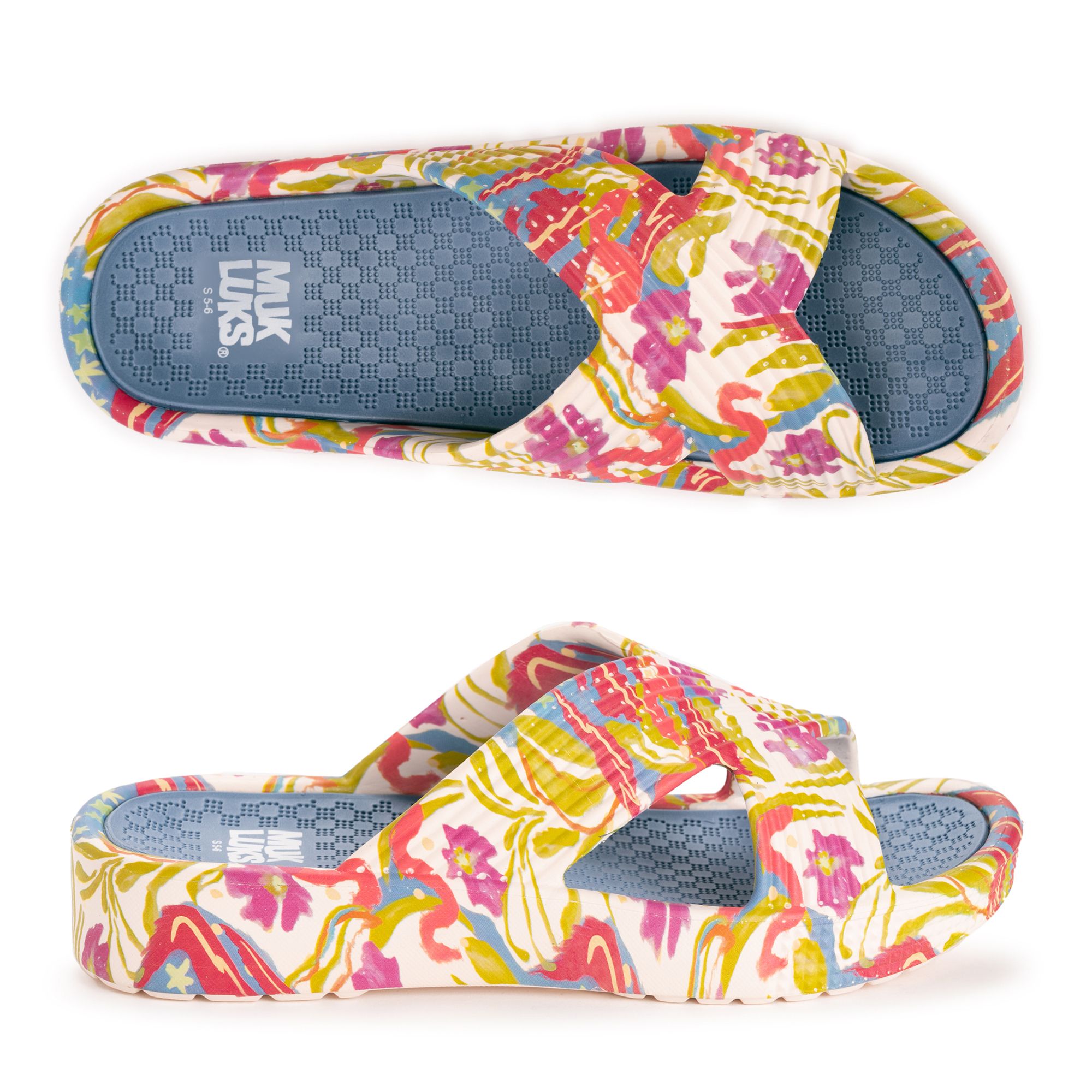 MUK LUKs Damen Badesandale rutschfeste Sohle