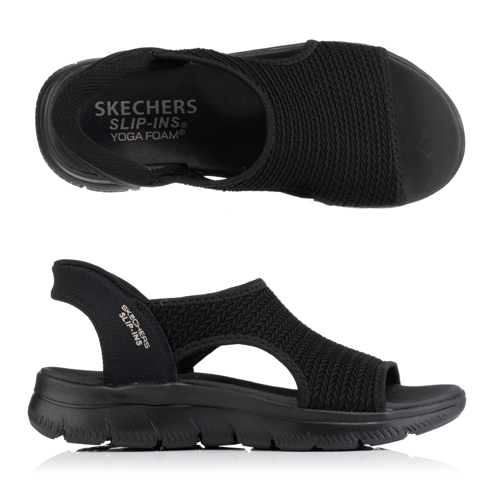 SKECHERS Damen-Sandale Summits Strick Hands Free Slip-Ins®