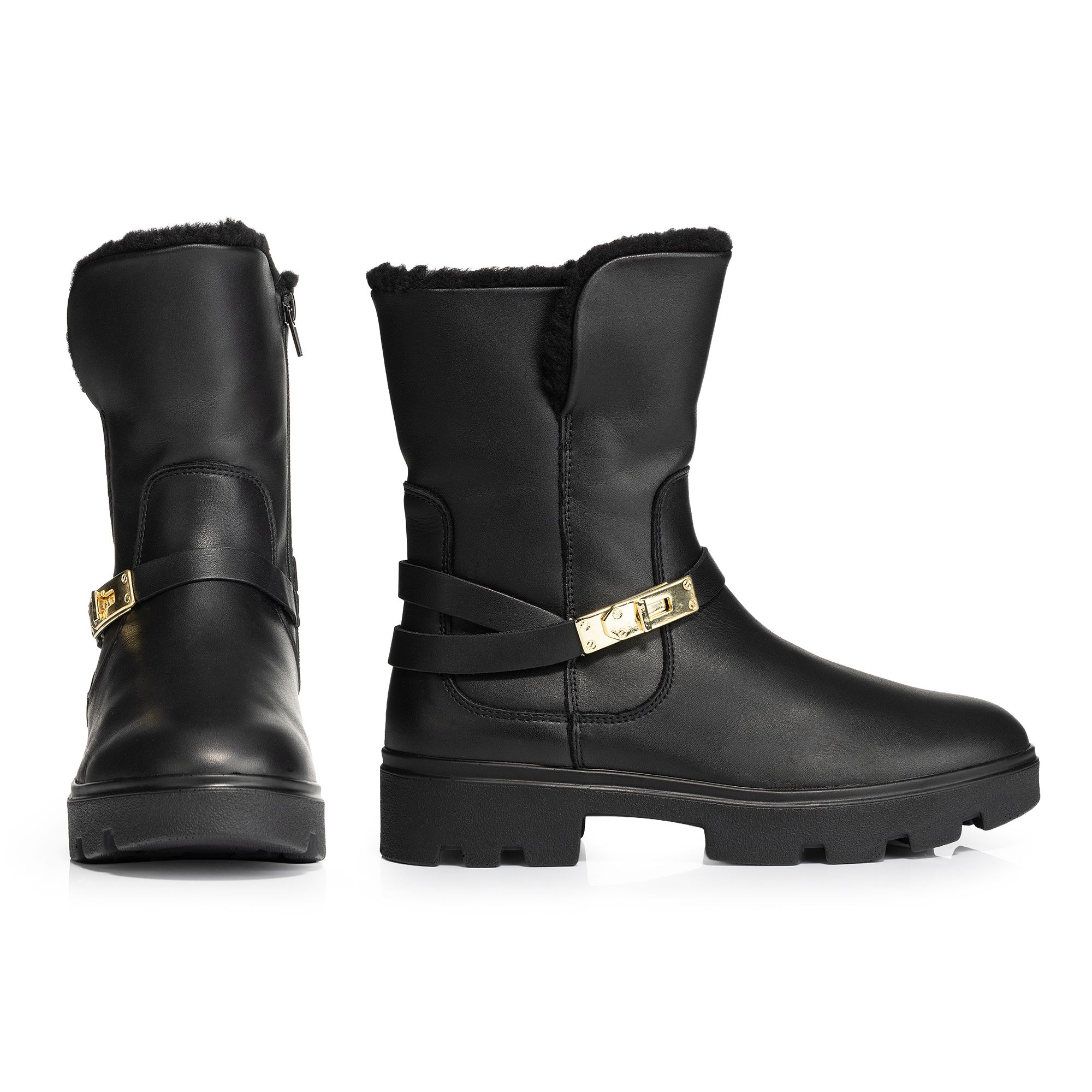 VITAFORM Damen-Stiefel Softnappa Zierverschluss Sohle Antonia