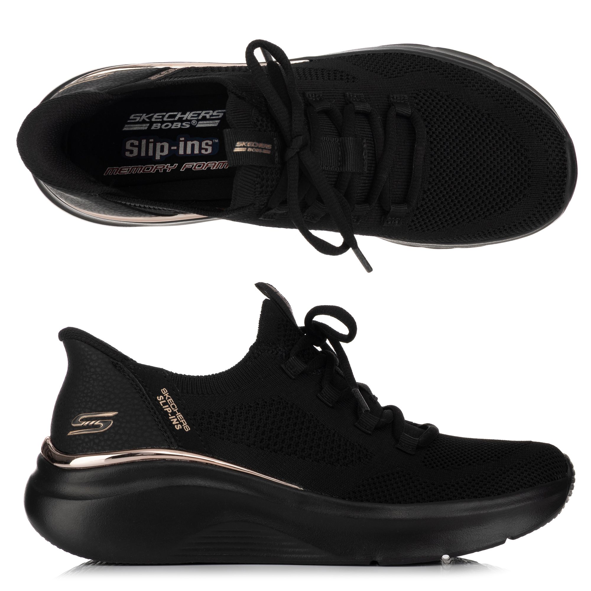 SKECHERS Damen-Slipper Bobs B Love Memory Foam Hands Free Slip-Ins®