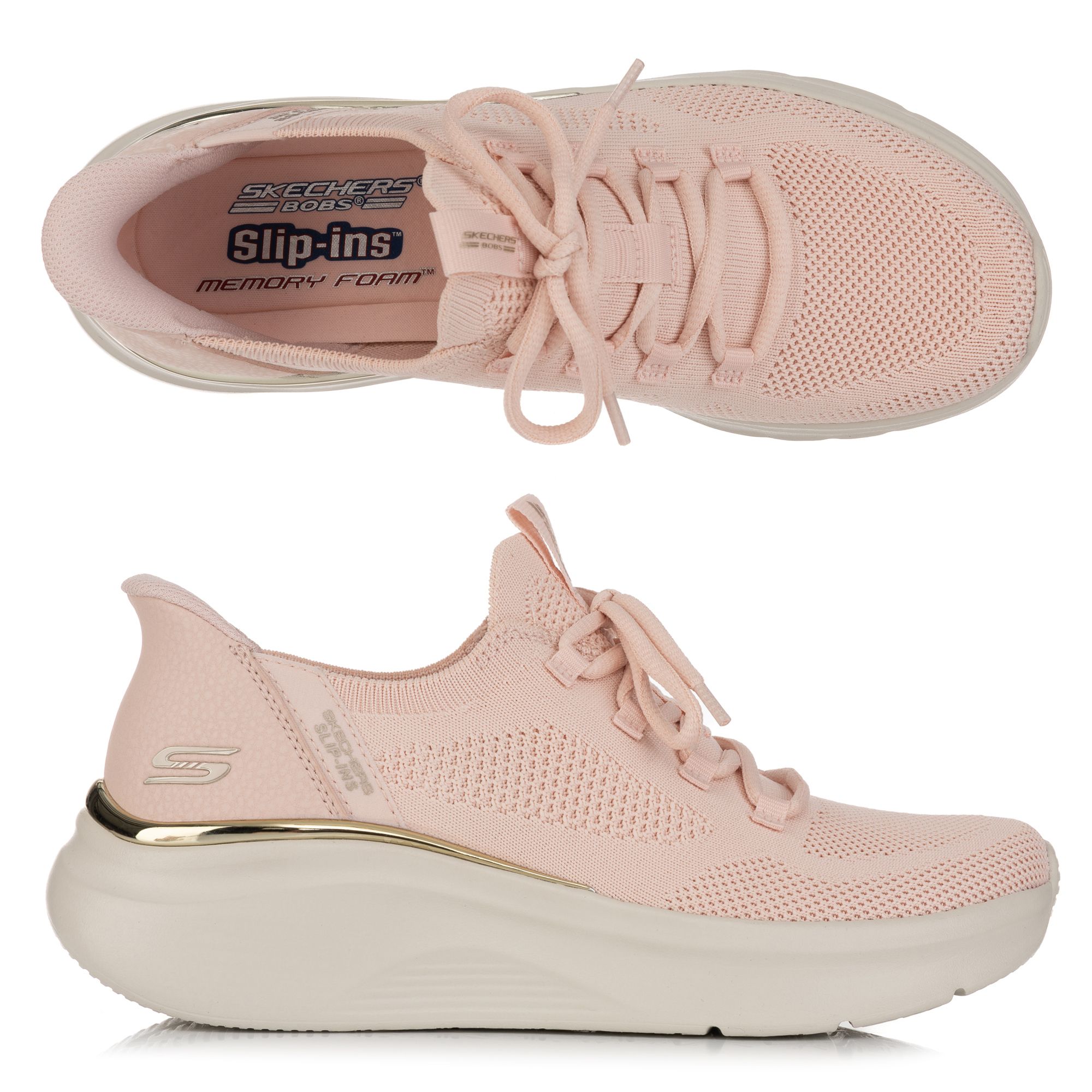 SKECHERS Damen-Slipper Bobs B Love Memory Foam Hands Free Slip-Ins®