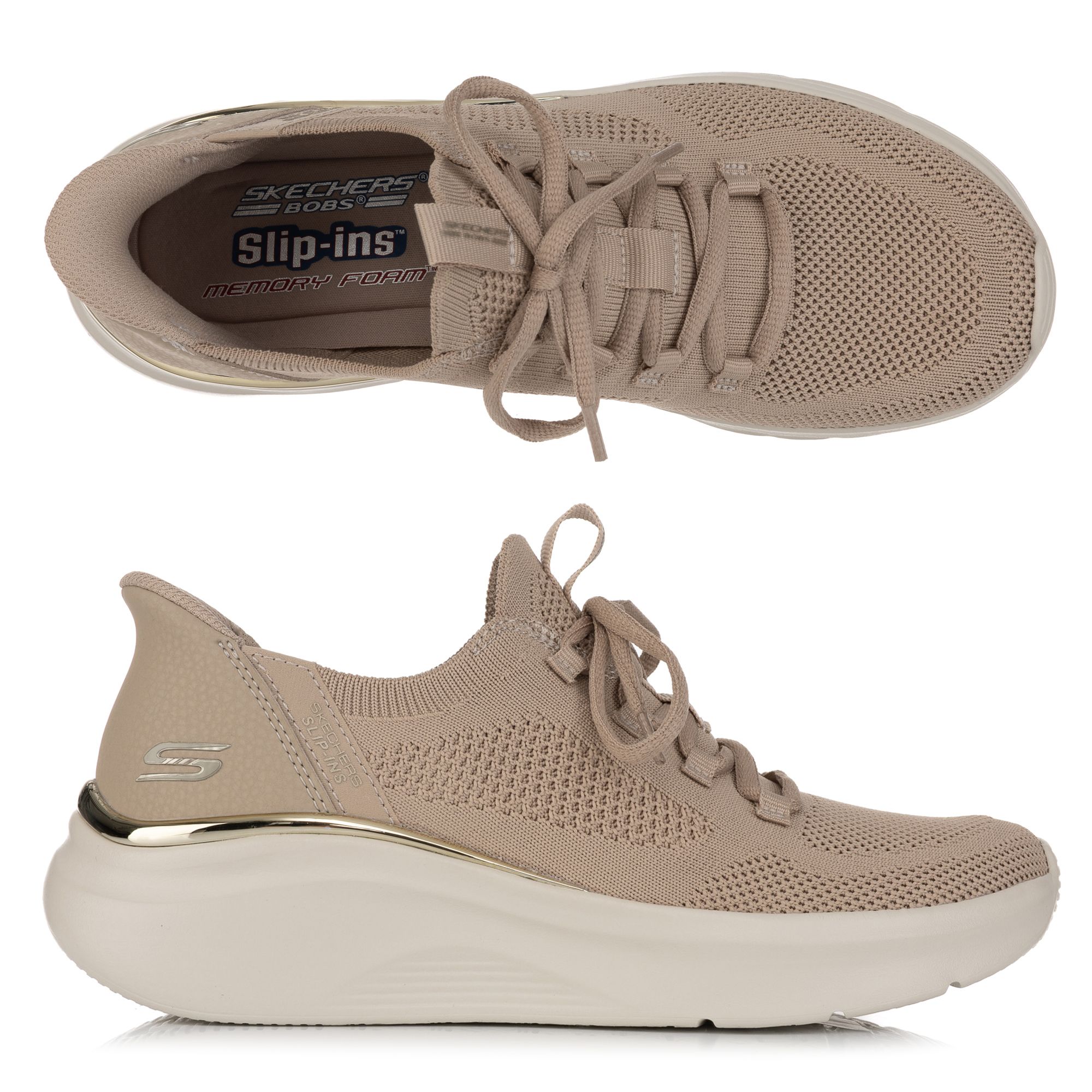 SKECHERS Damen-Slipper Bobs B Love Memory Foam Hands Free Slip-Ins®