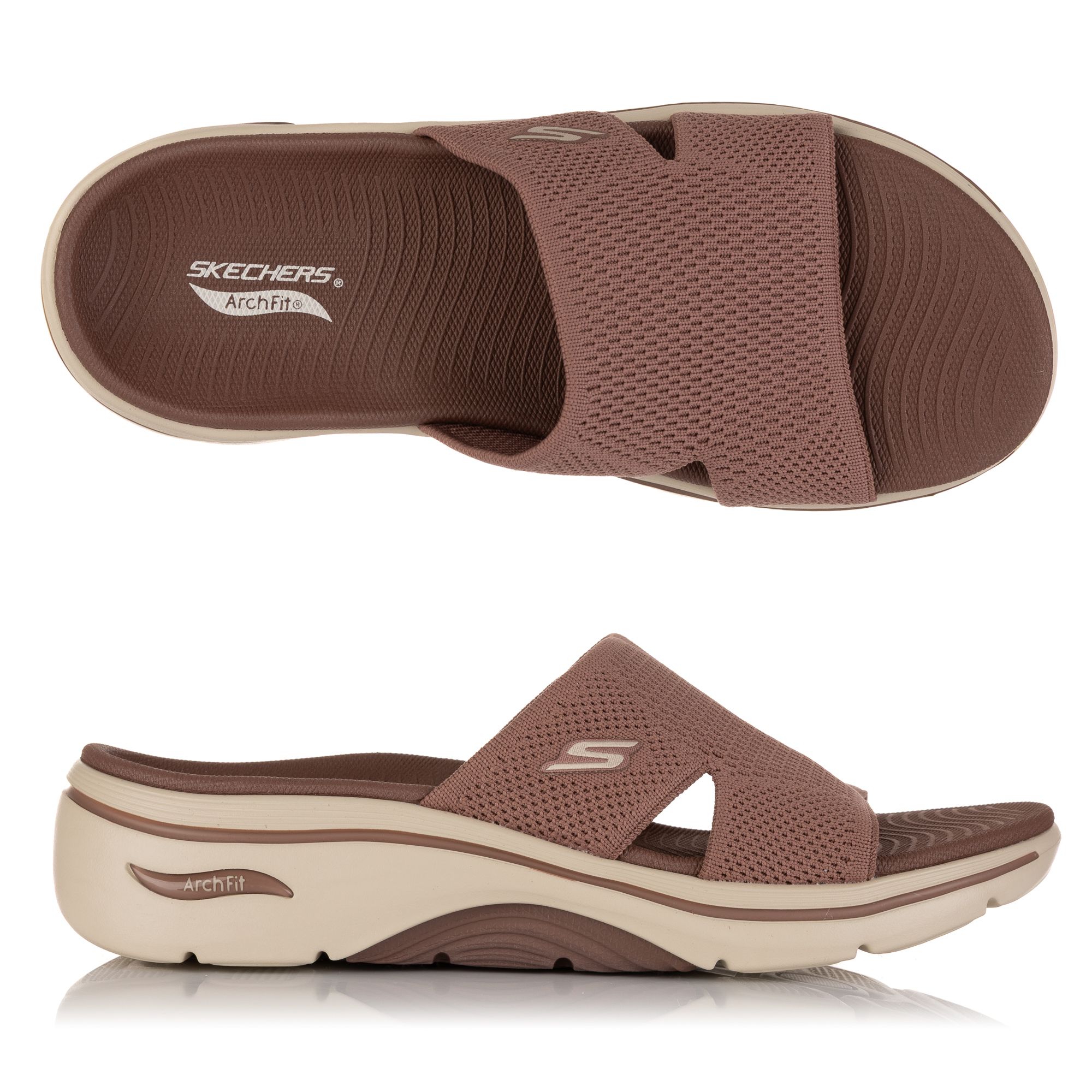 SKECHERS Damen-Pantolette Dakota-Go Walk Arch Funktionsstrick Arch Fit®-Fußbett