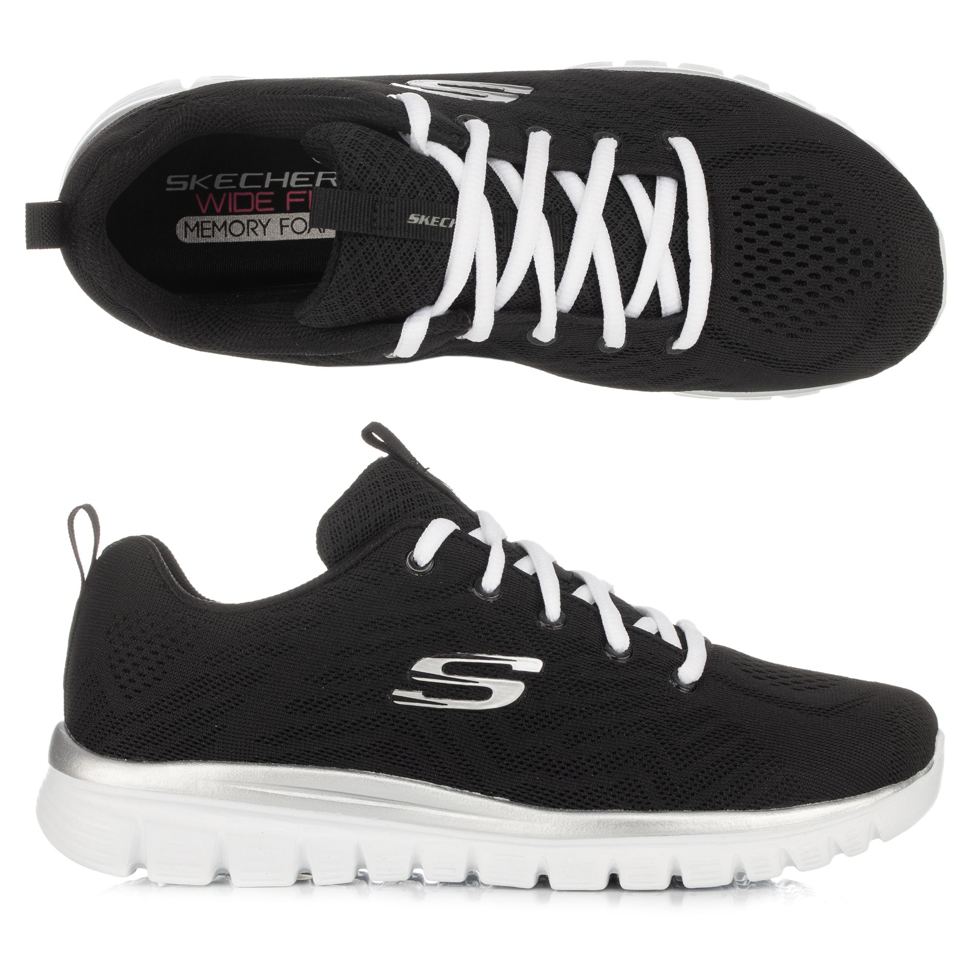 SKECHERS Damen-Sneaker Graceful Mesh Memory Foam