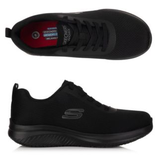 SKECHERS Damen-Arbeitsschuh Ultra Flex 3.0 Materialmix Bungeeschnürung