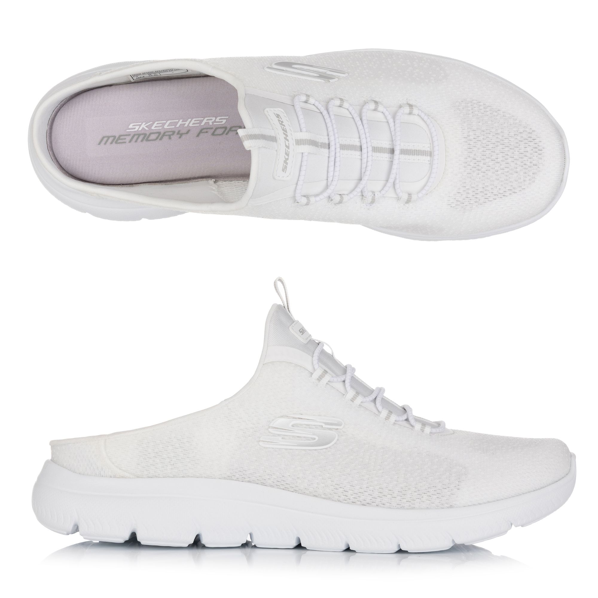 SKECHERS Damen-Sabot Summits atmungsaktives Mesh Memory-Innensohle