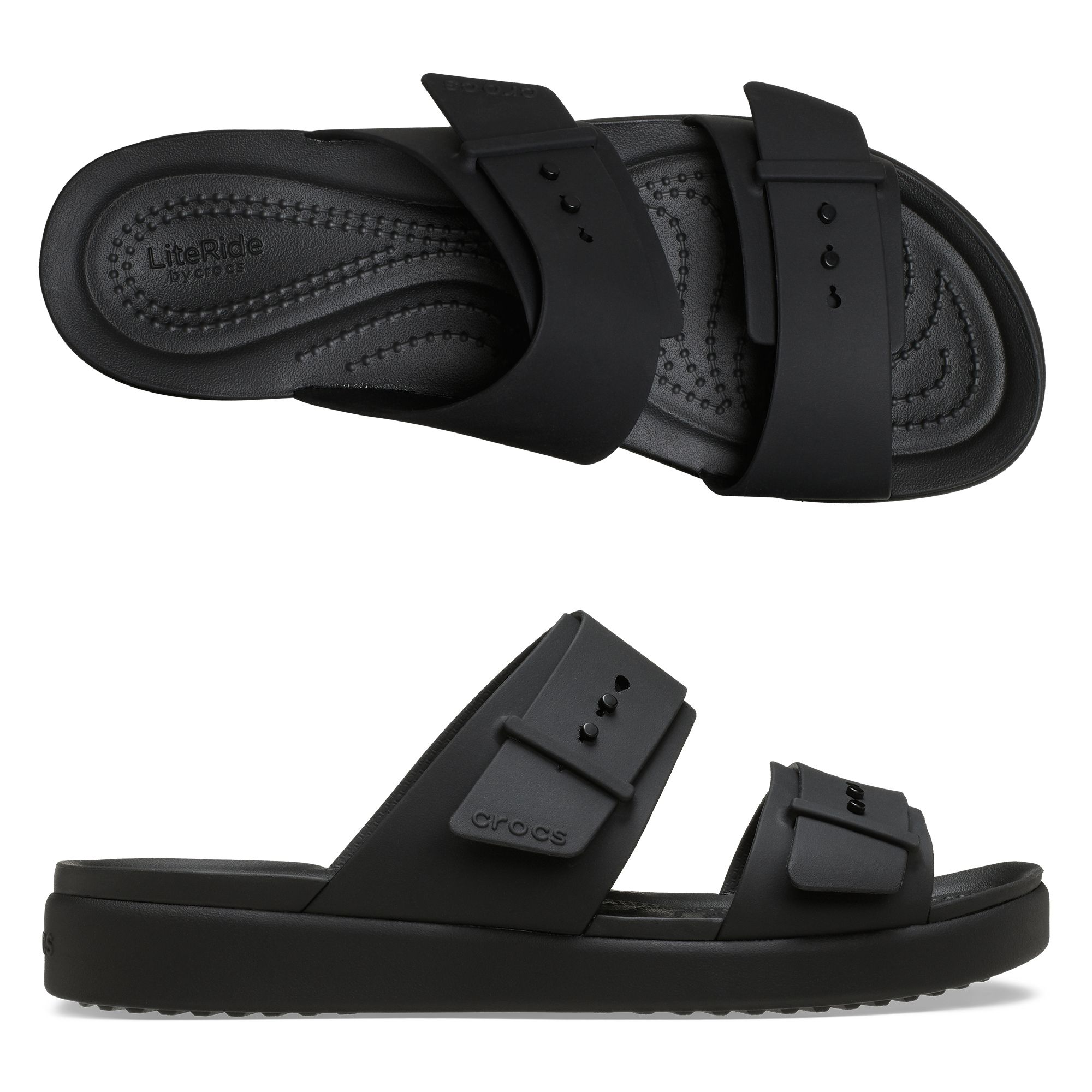 CROCS™ Damen- Pantolette Brooklyn Buckle Low ultraleicht LiteRide™ Technologie